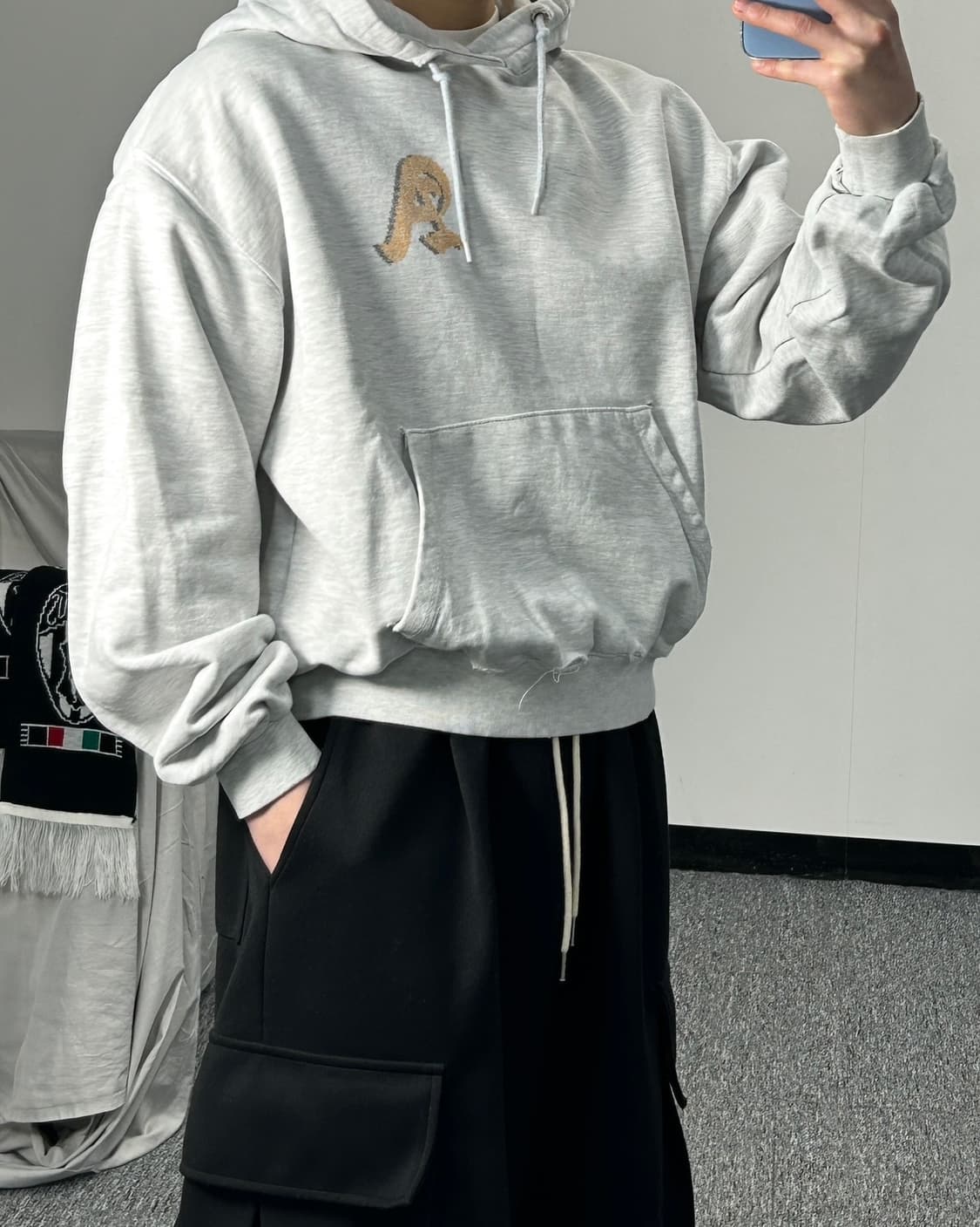 ADLV 빈티지 데미지 코튼 후드티 상품이미지2