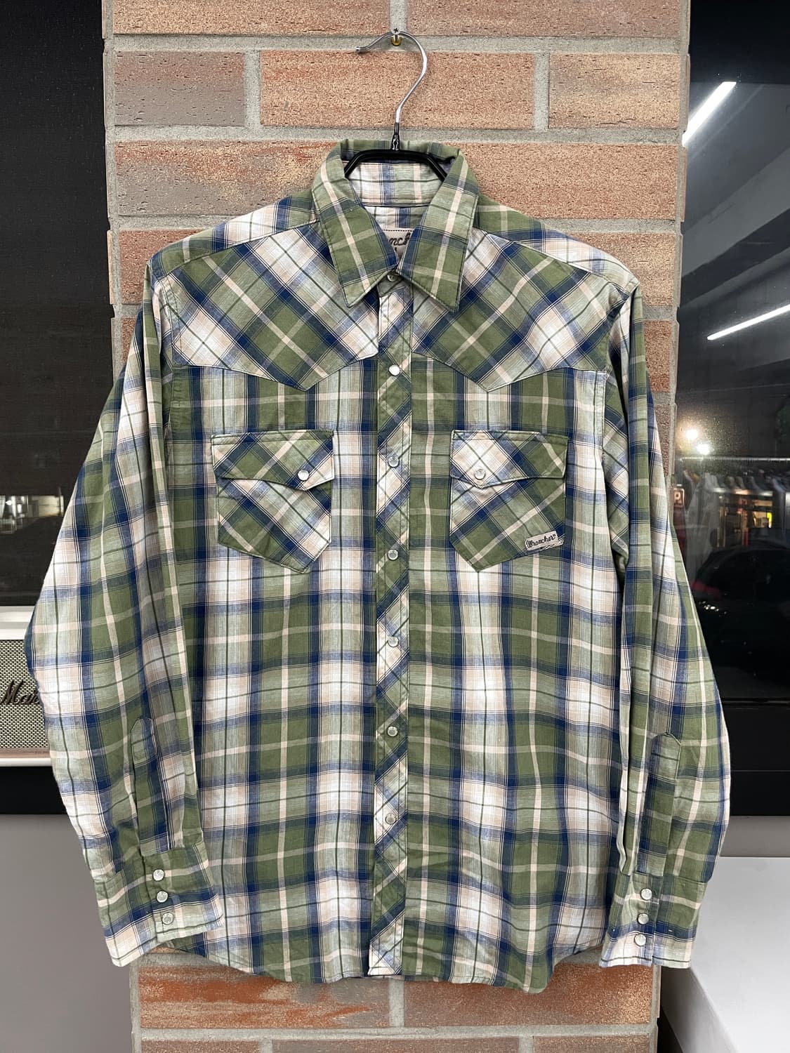 랭글러 웨스턴 체크 셔츠 상품이미지7