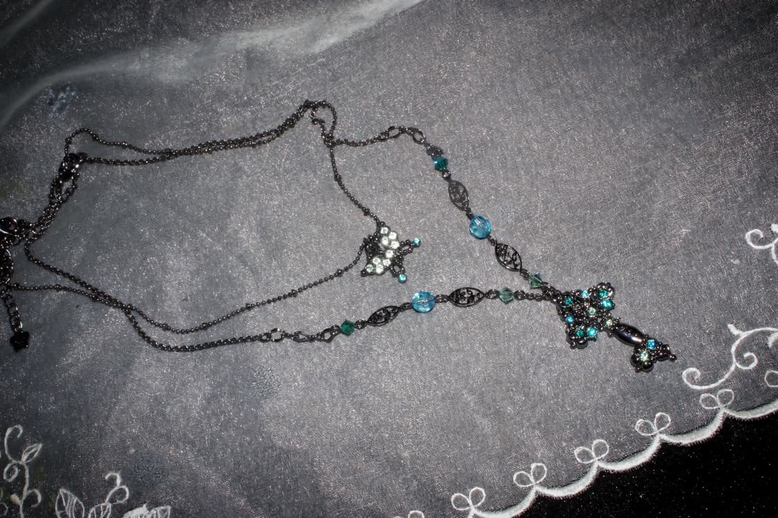 안나수이 나비+열쇠 목걸이 세트 상품이미지2