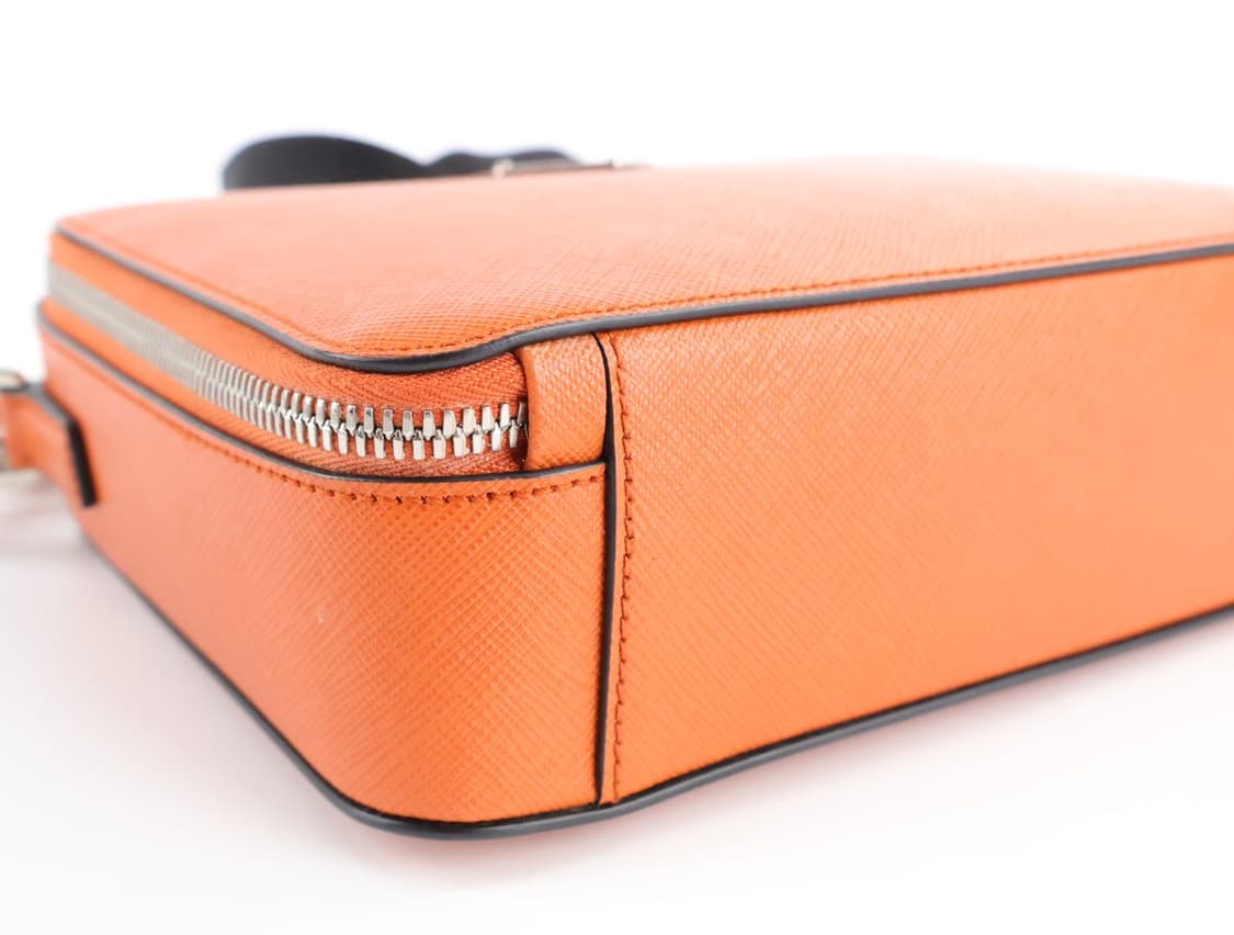 프라다 사피아노 레더 브리크 백 크로스백 파파야 상품이미지6