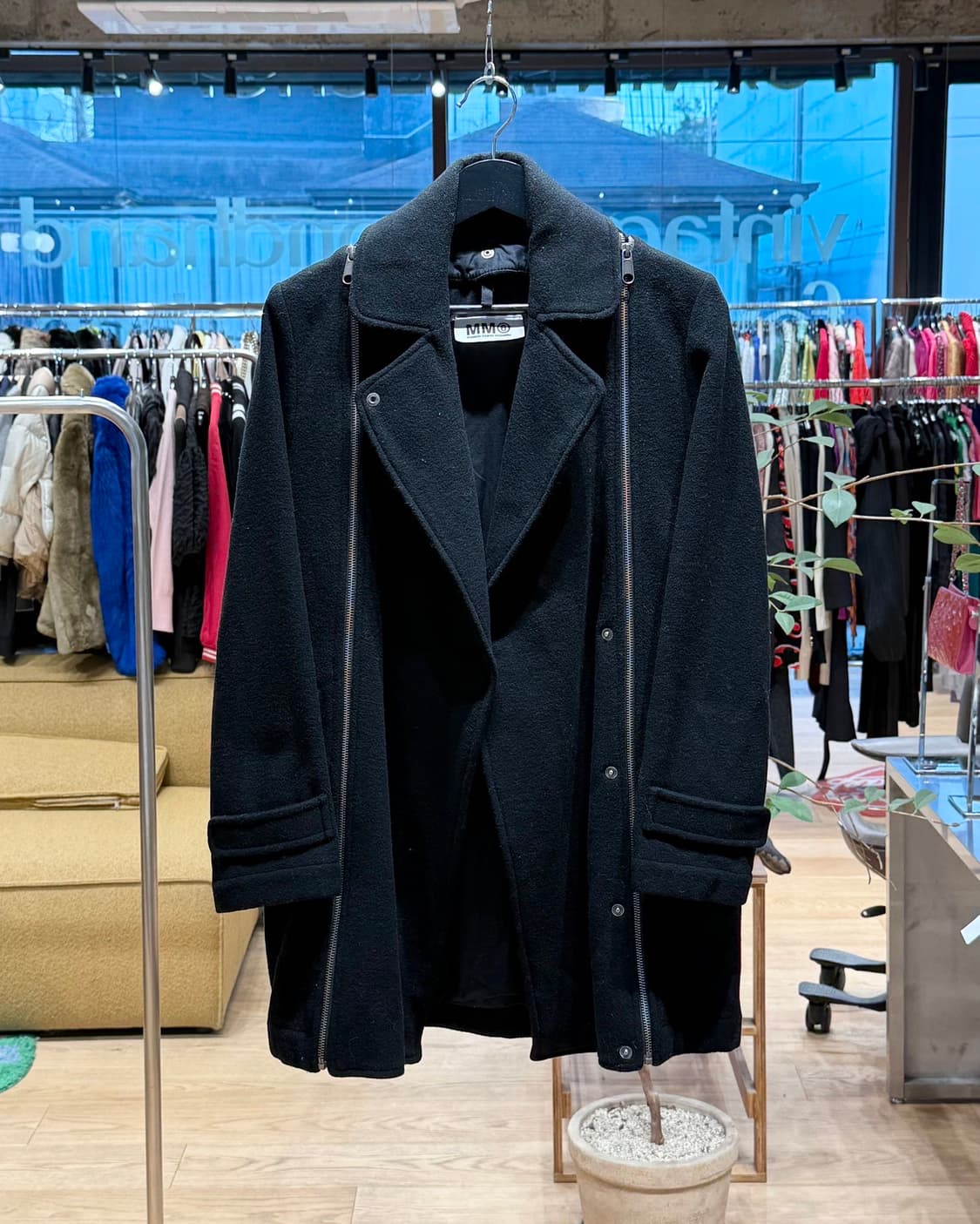 mm6 블랙 지퍼 울 자켓  상품이미지1