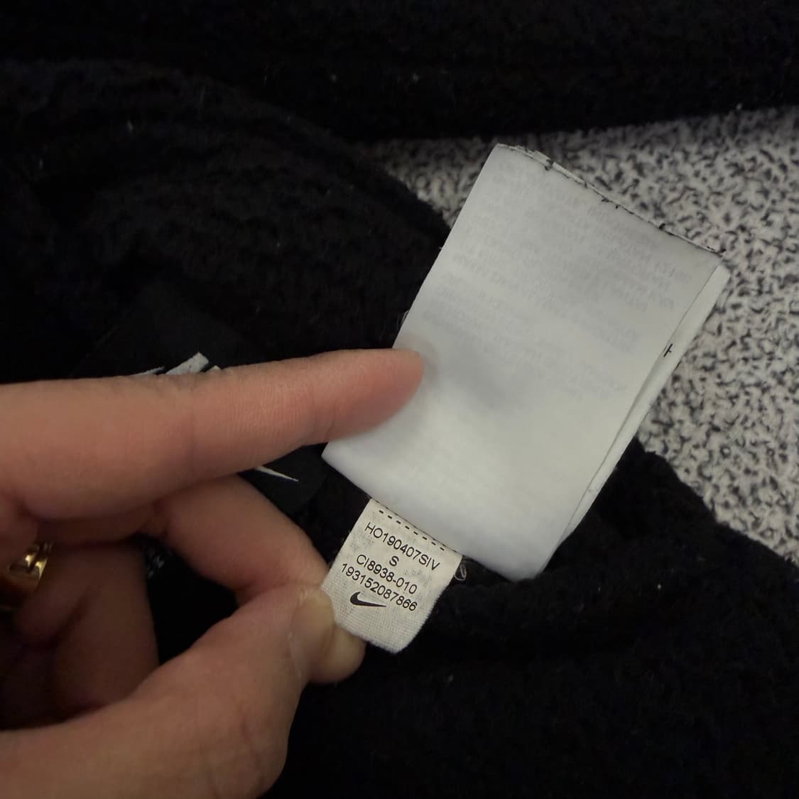 S 나이키 여성 리버시블 플리스 자켓 0130H1 상품이미지5