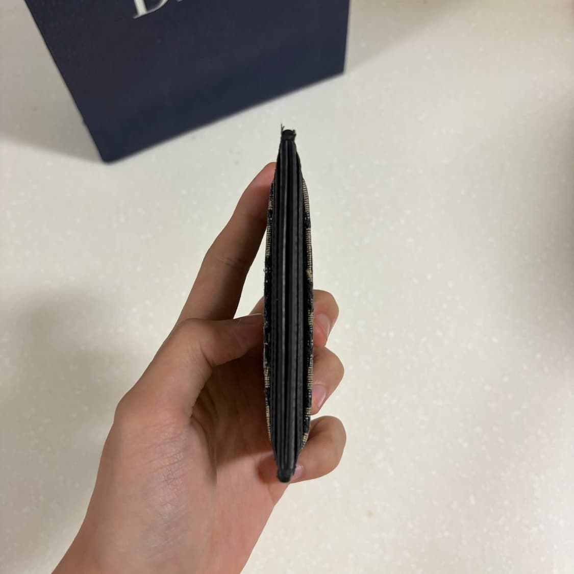 [정품] 디올 오블리크 카드지갑 베이지 상품이미지4