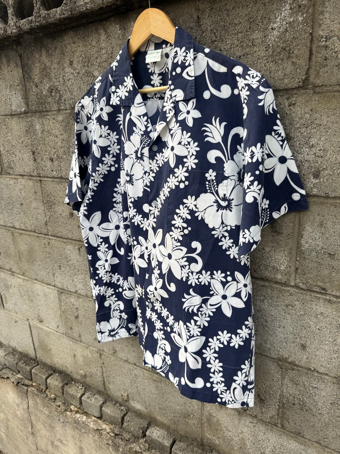 90s jade fashions 빈티지 플라워 하와이안 셔츠 L 상품이미지3