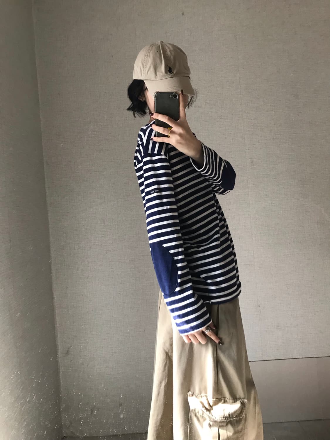 세인트제임스 네이비 스트라이프 롱슬리브 상품이미지3