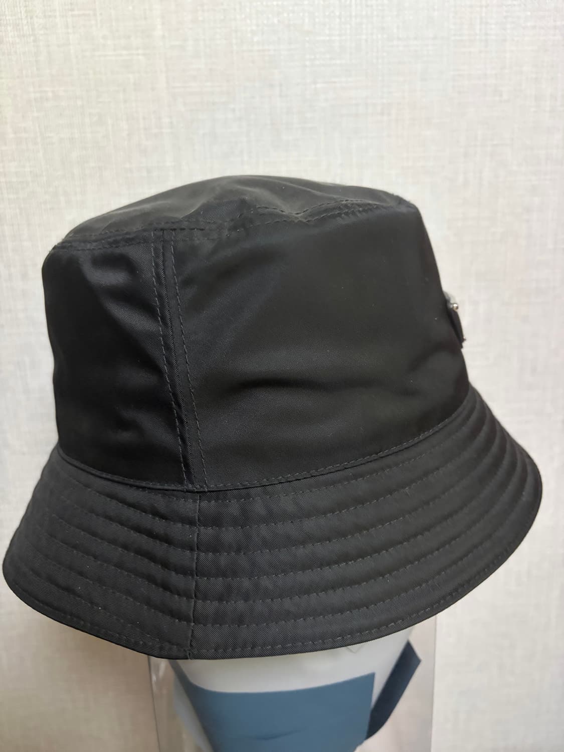 [XL]프라다 리나일론 버킷햇 블랙 상품이미지4