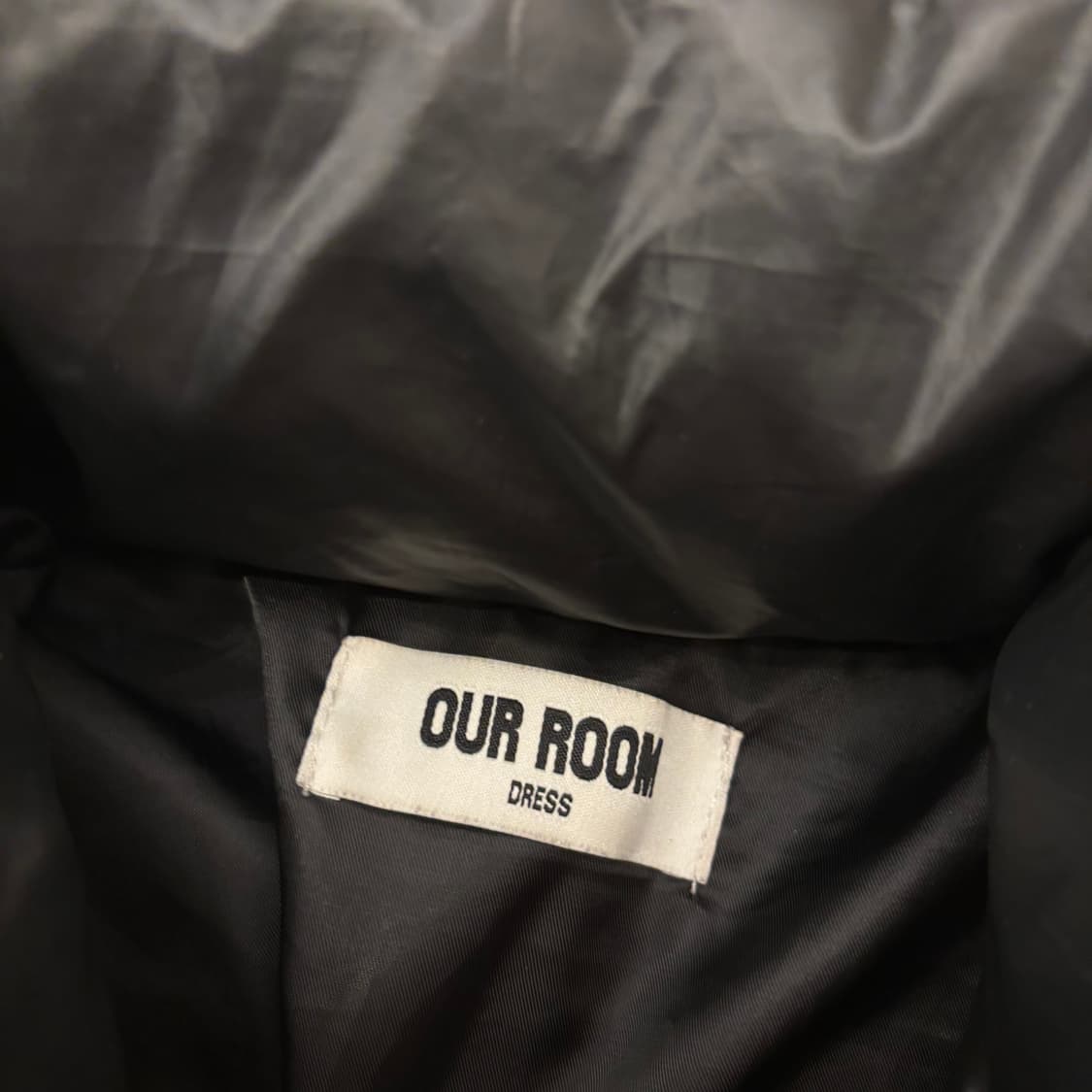 빈티지 블랙 크롭 패딩 상품이미지3