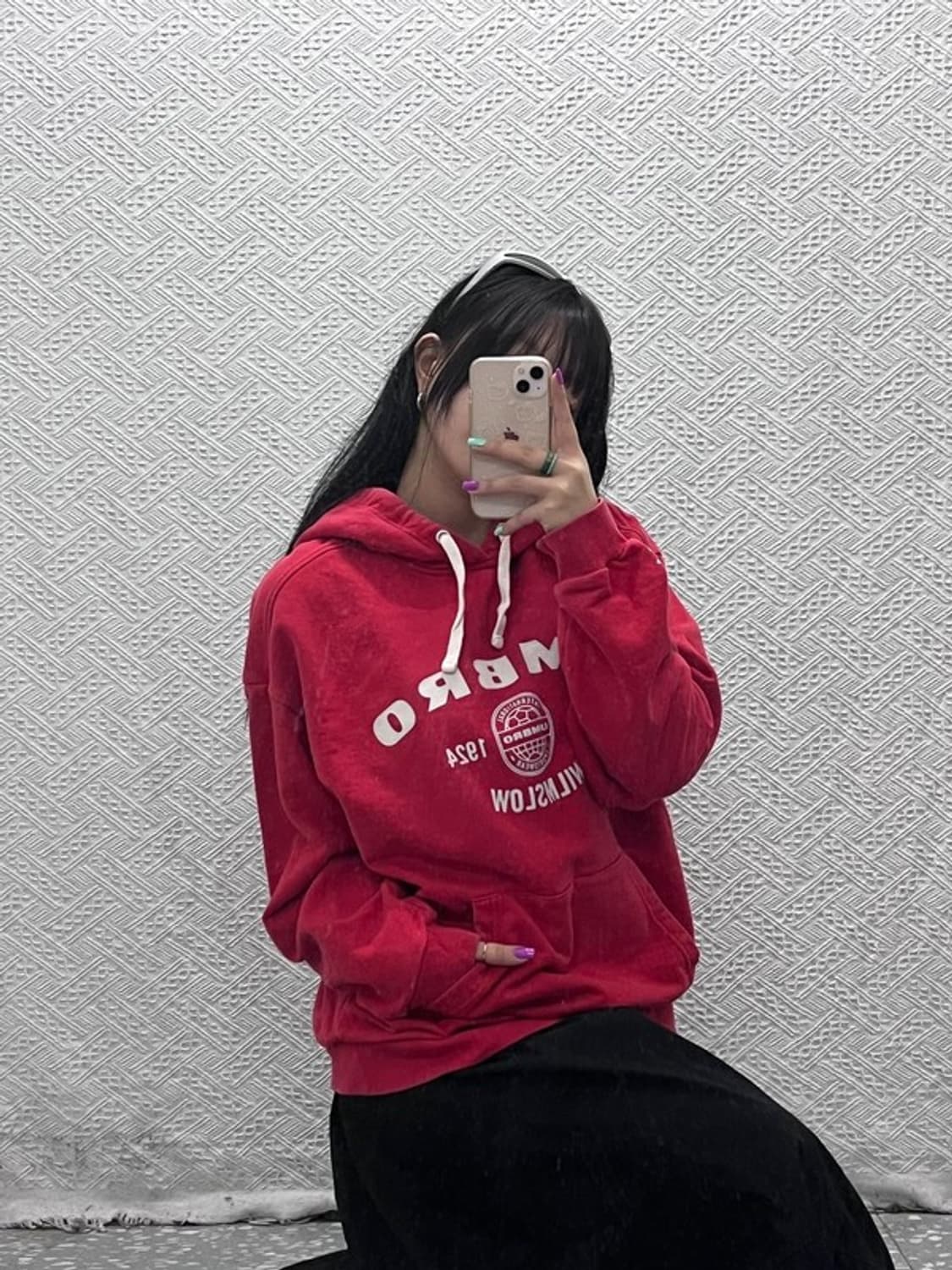 엄브로 캐주얼 빅로고 후드티 100 C06968 상품이미지2