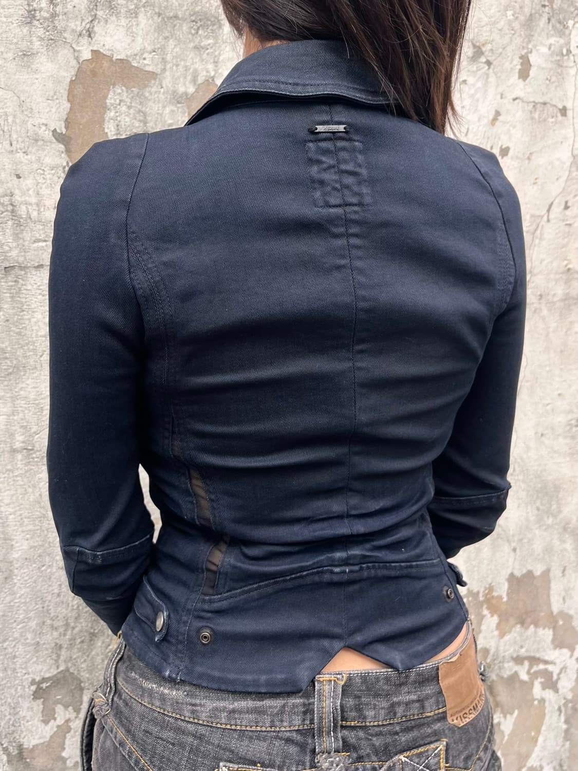 DIESEL 디젤 슬림핏 데님 자켓 상품이미지3