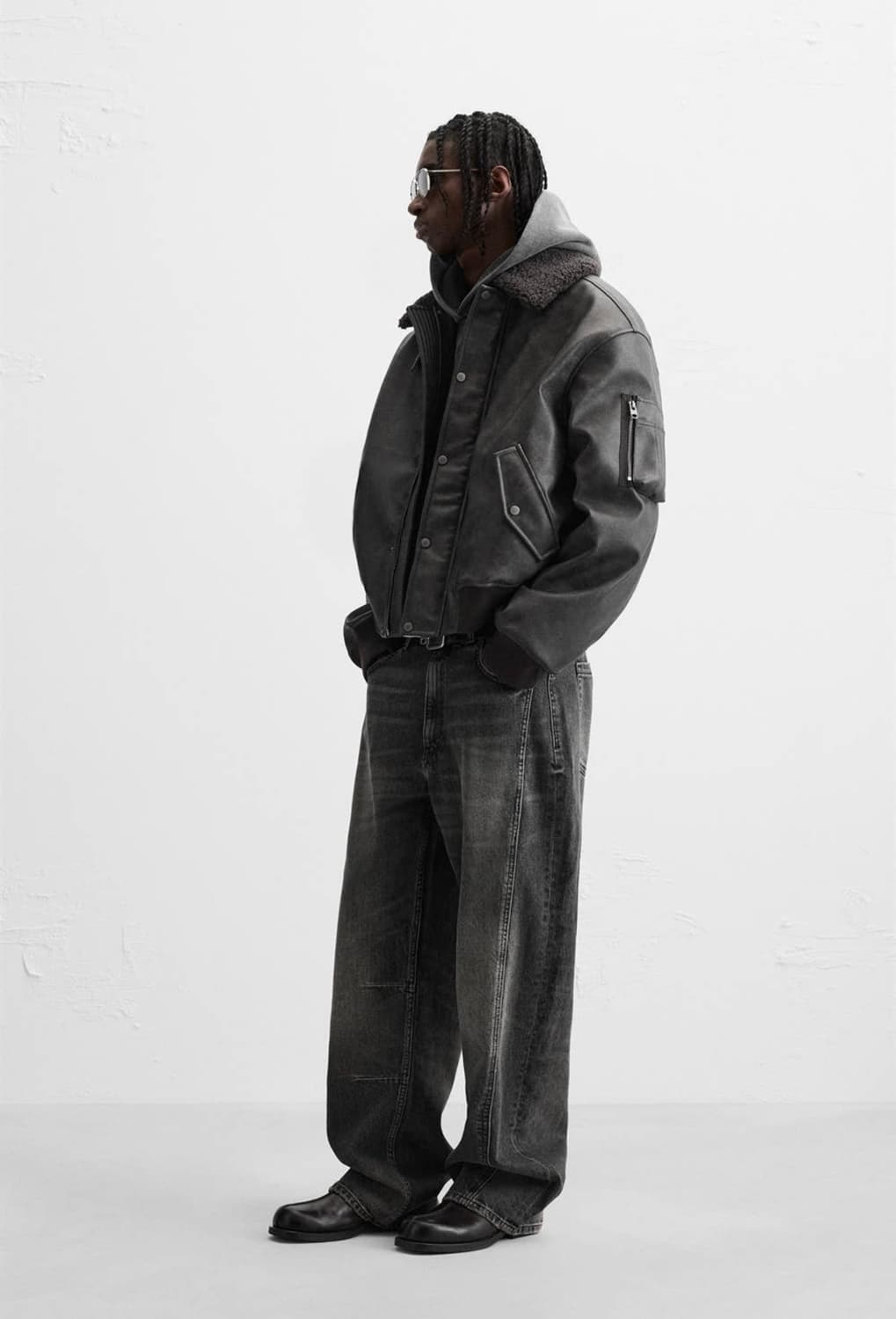 자라 워시드 무스탕 상품이미지6