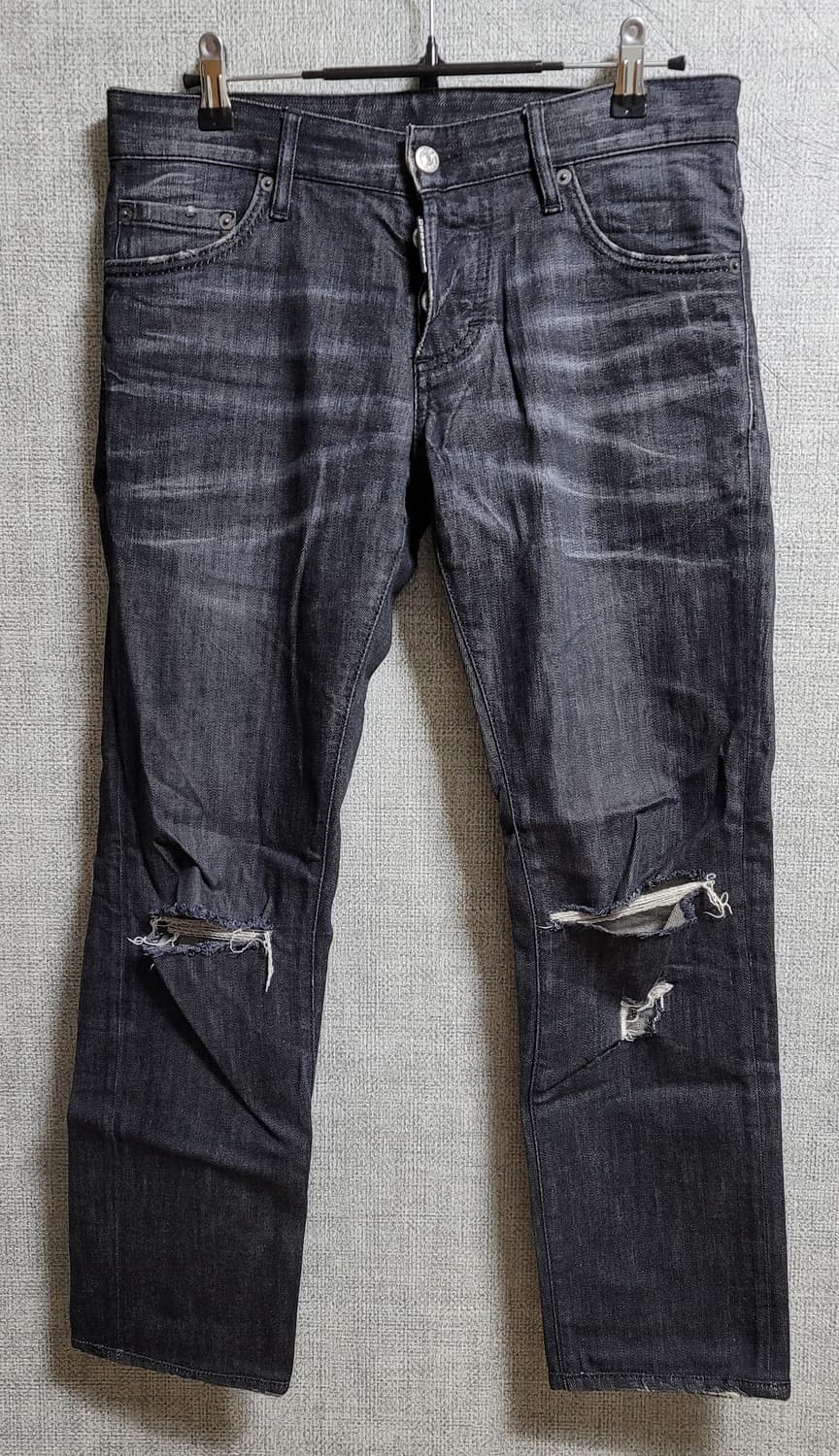 디스퀘어드 더블지퍼 듀얼 블랙 슬림진 상품이미지1