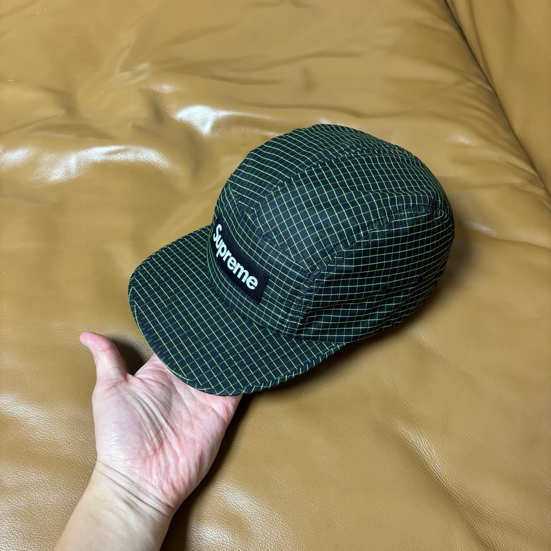 Supreme 슈프림 캠프캡 모자 (Ripstop Black Green) 상품이미지4