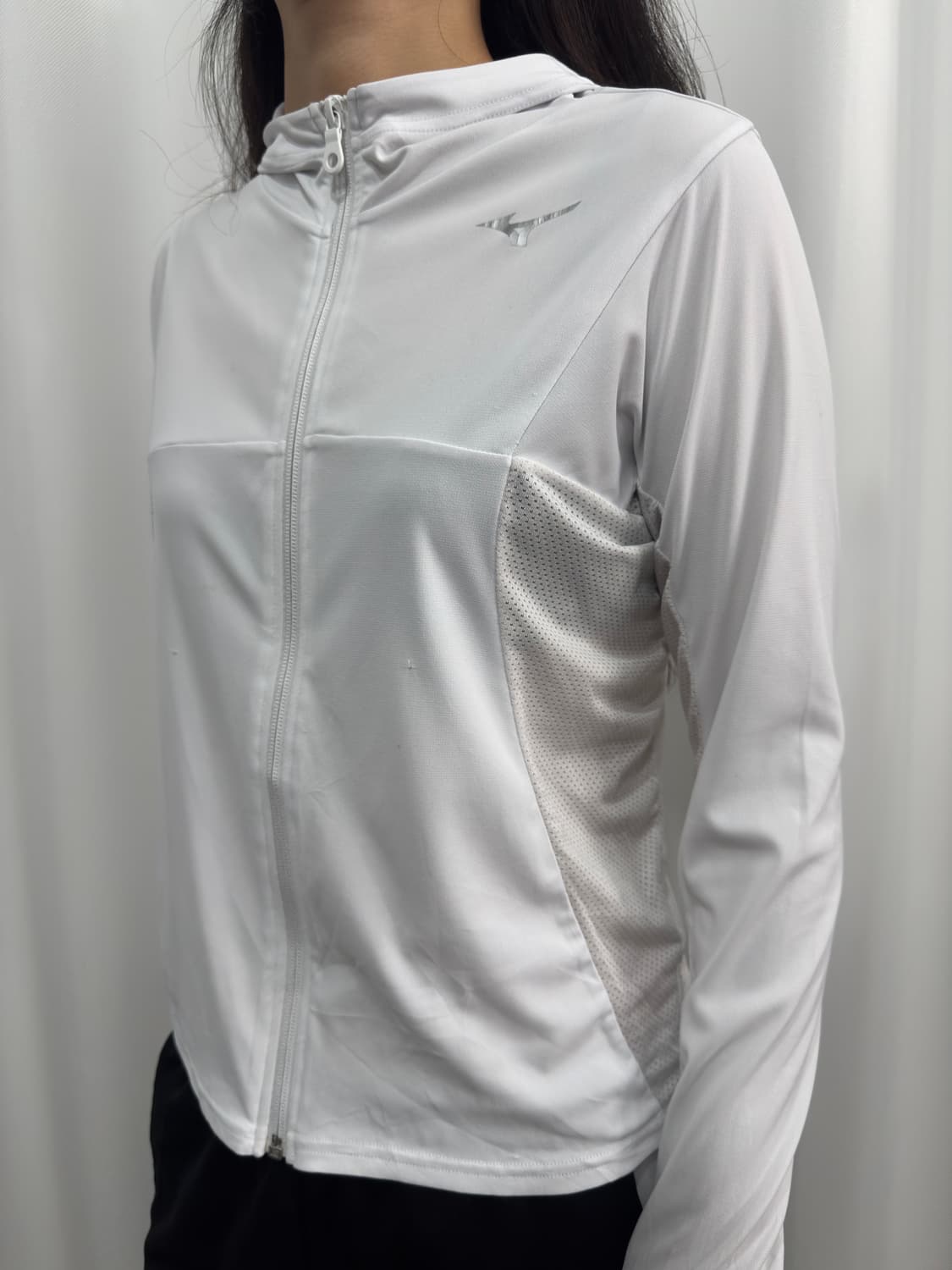 mizuno white slim hood zipup 상품이미지4
