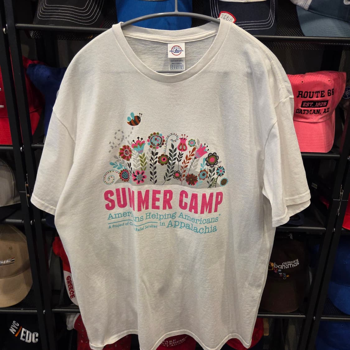 [상태최상]USA 빈티지 프린팅 깔끔한 흰티 L summer 상품이미지1