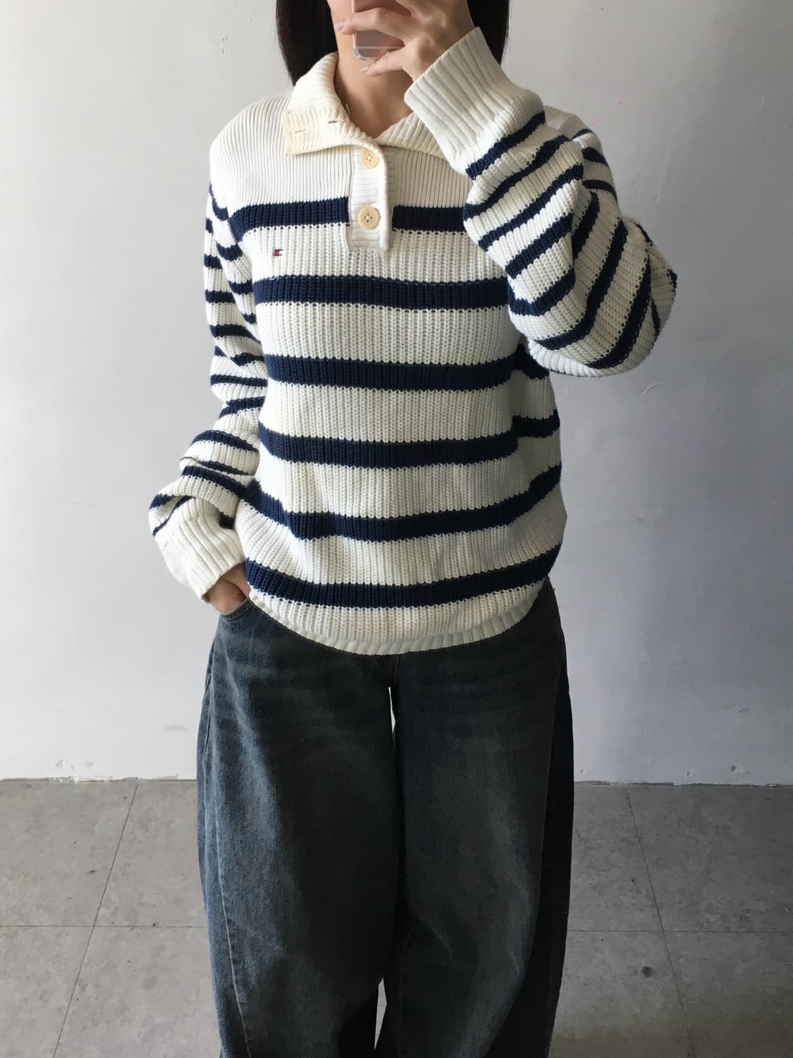 타미힐피거 스트라이프 니트 상품이미지1