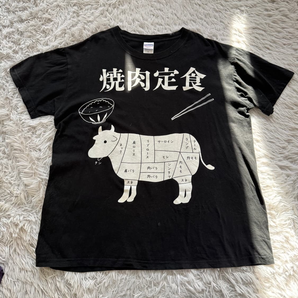 DELAWEAR 일본빈티지 프린팅 반팔 야키니쿠 반팔티 XL 100 상품이미지2