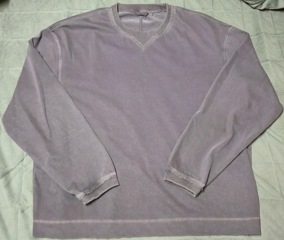 [105] 벨리에 더스트 롱 슬리브 티셔츠 다이드 차콜 상품이미지1