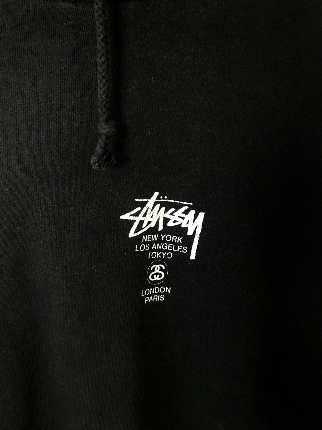스투시 월드투어 블랙 후드티 상품이미지5