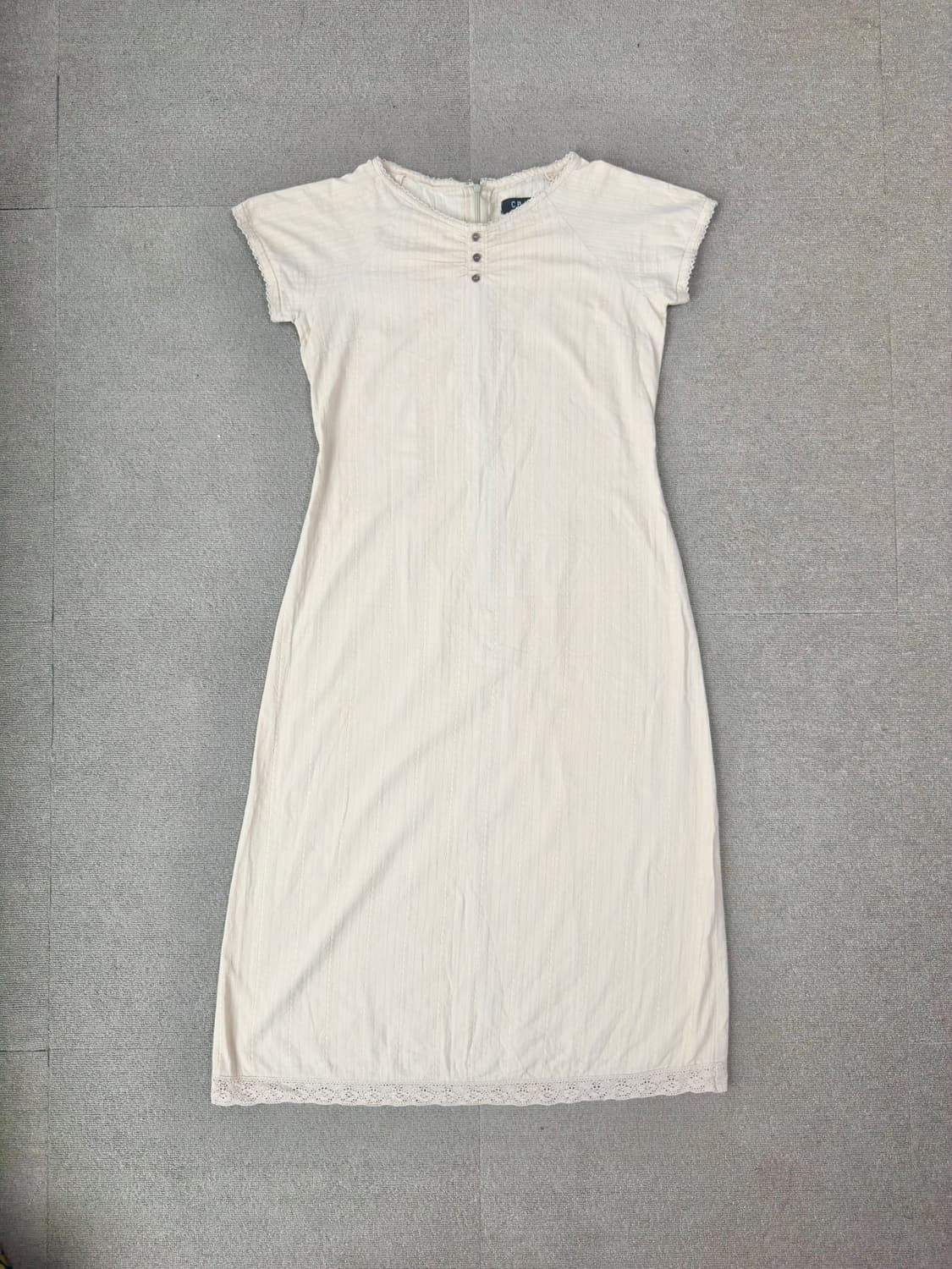 C.P.A 모리걸 아이보리 레이스 자수 롱 원피스 보헤미안 보호시크 상품이미지1