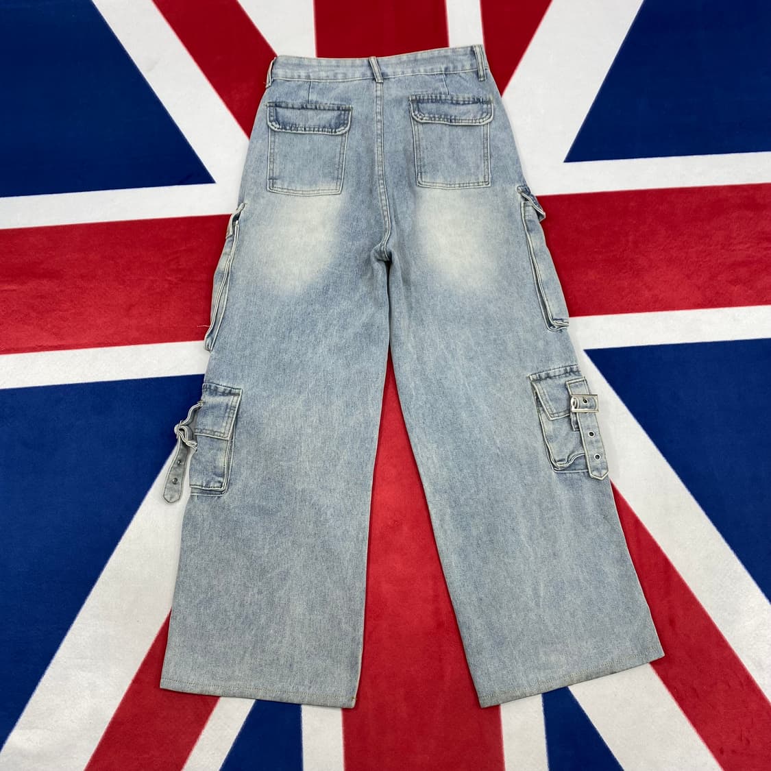 멀티포켓 와이드 카고바지 여성 L 상품이미지4