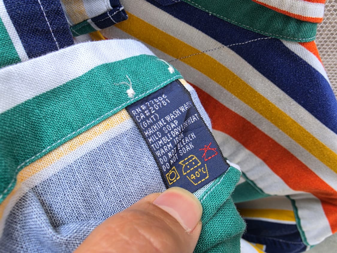 90s 타미 힐피거 멀티 컬러 셔츠 상품이미지7