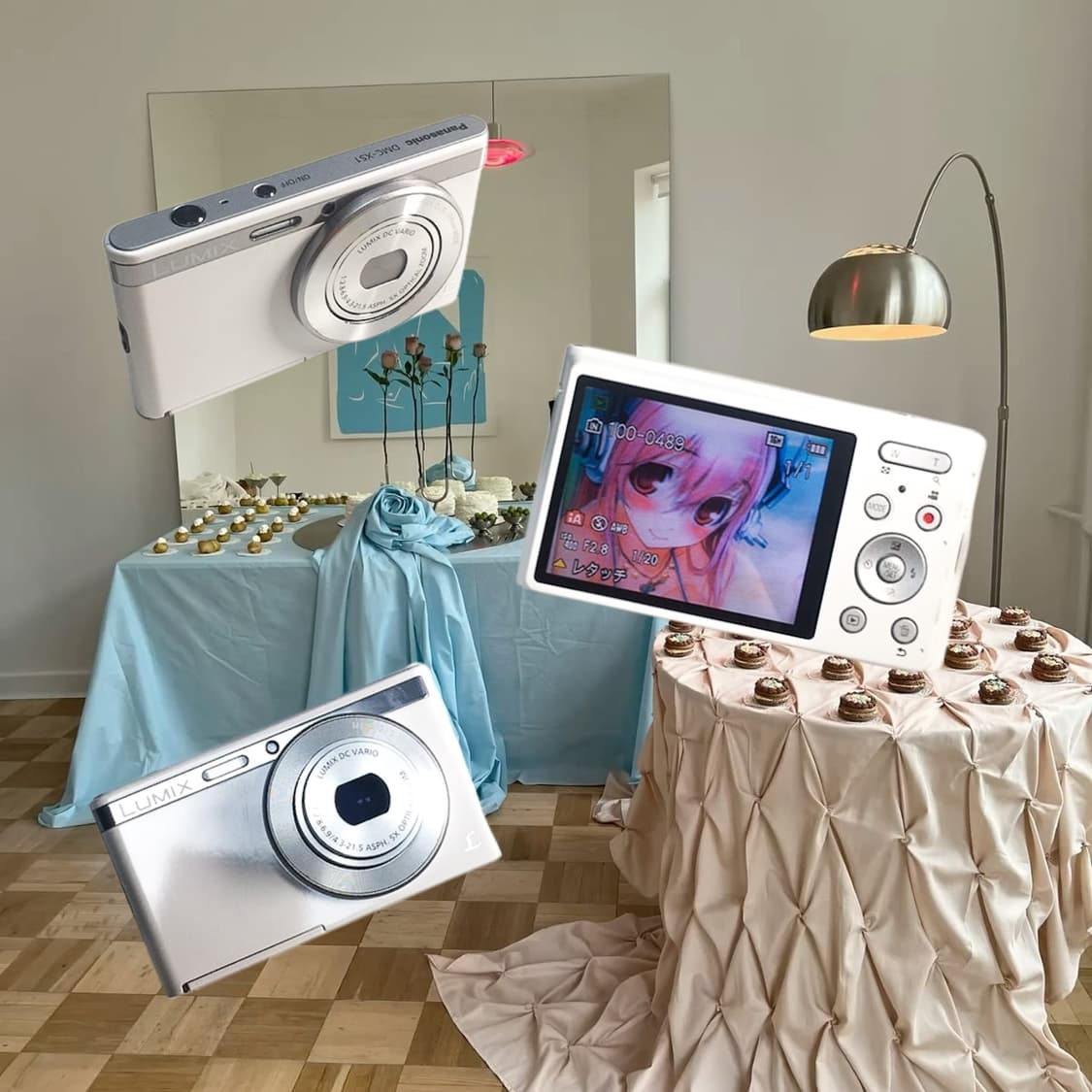 [민트급] 파나소닉 루믹스 LUMIX DMC-XS1 화이트 빈티지디카 상품이미지1