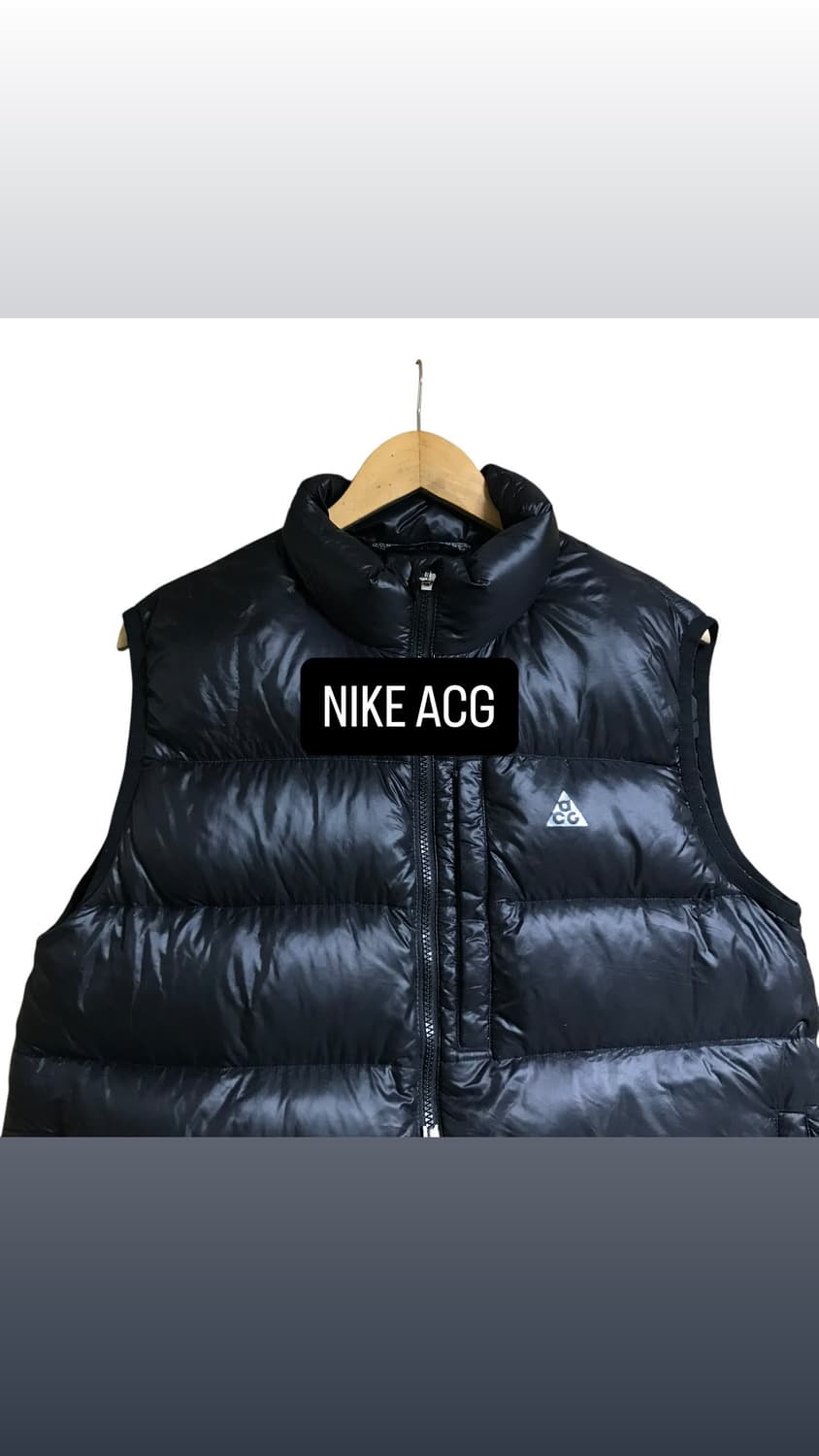 나이키 acg 검정 조끼패딩점퍼 상품이미지1