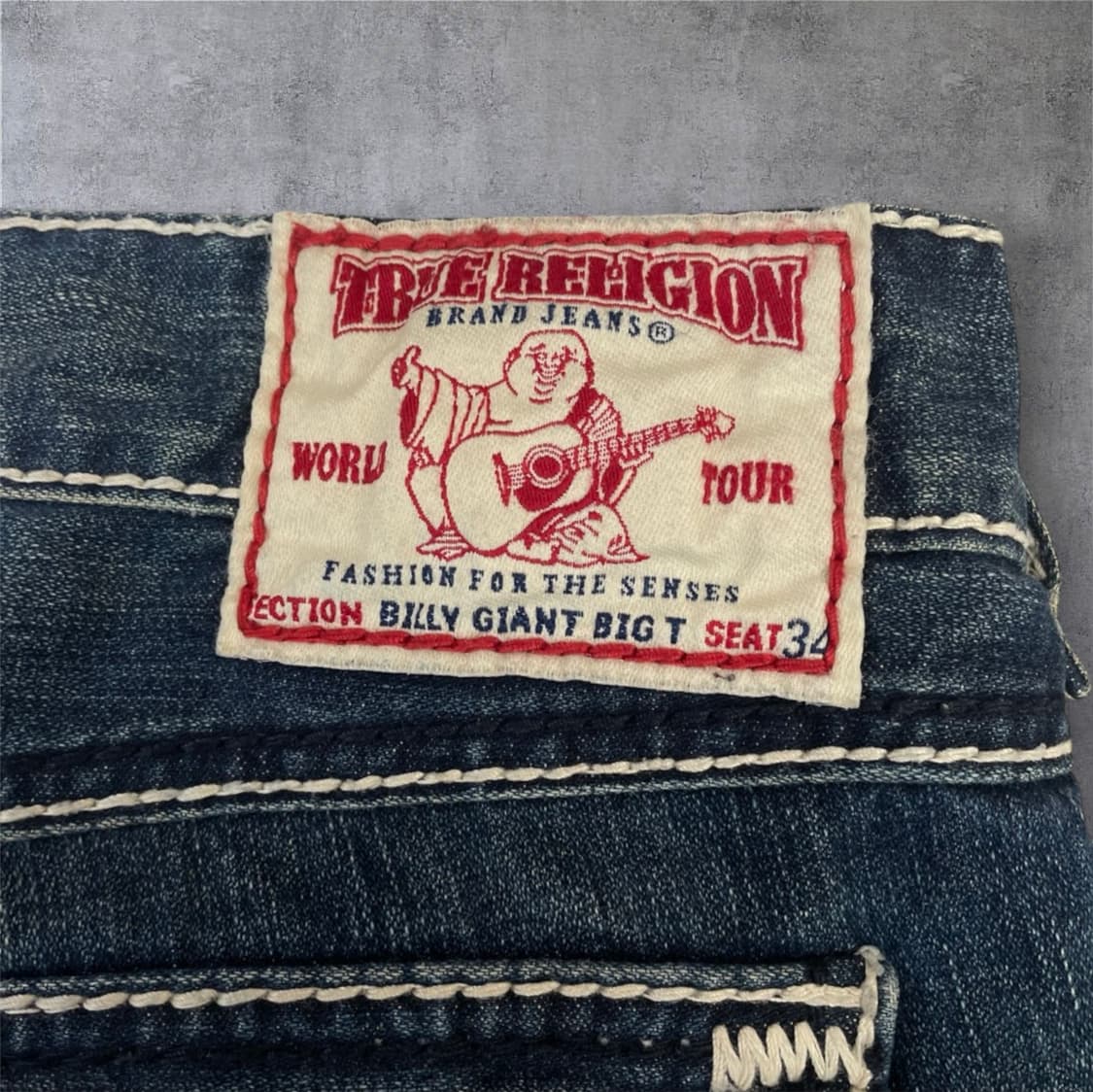 트루릴리전 중청 빌리 자이언트 빅티 워싱 데님팬츠 40 상품이미지8