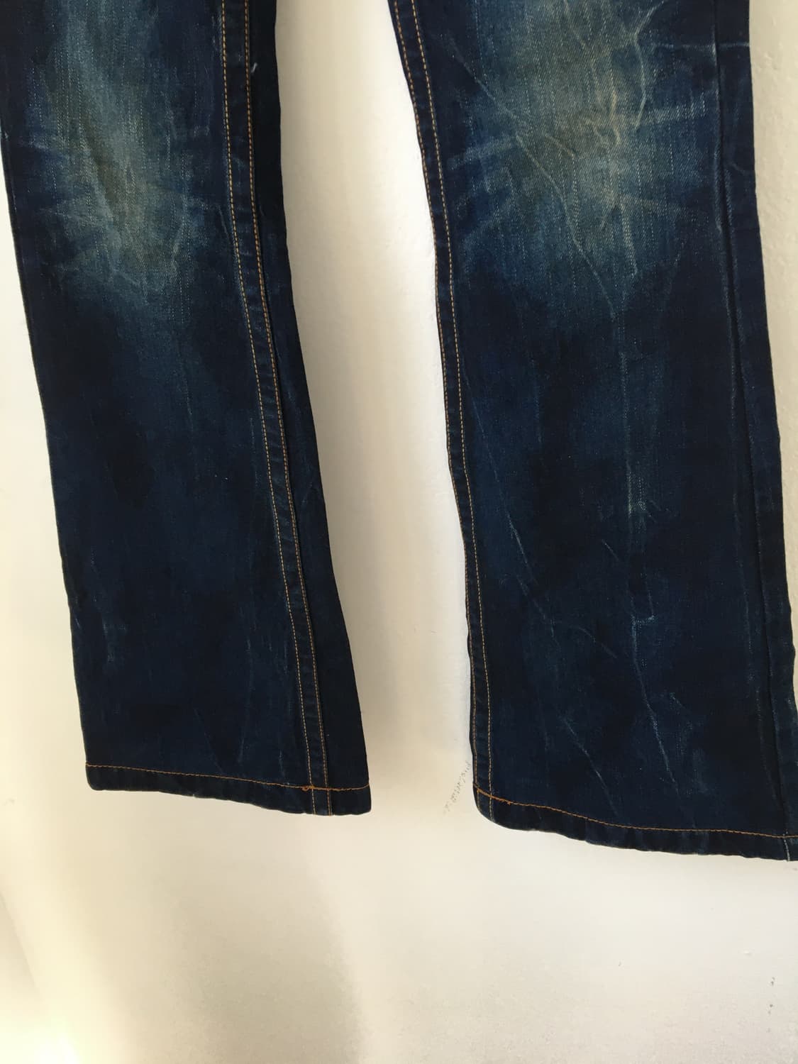 Red pepper back patch point denim pants 상품이미지4