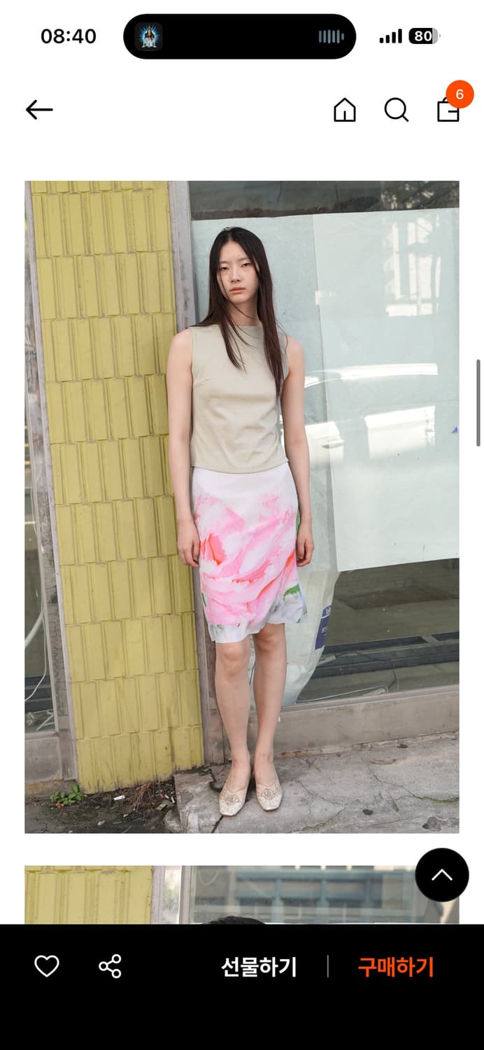 누아누 rose skirt, pink 2 상품이미지2