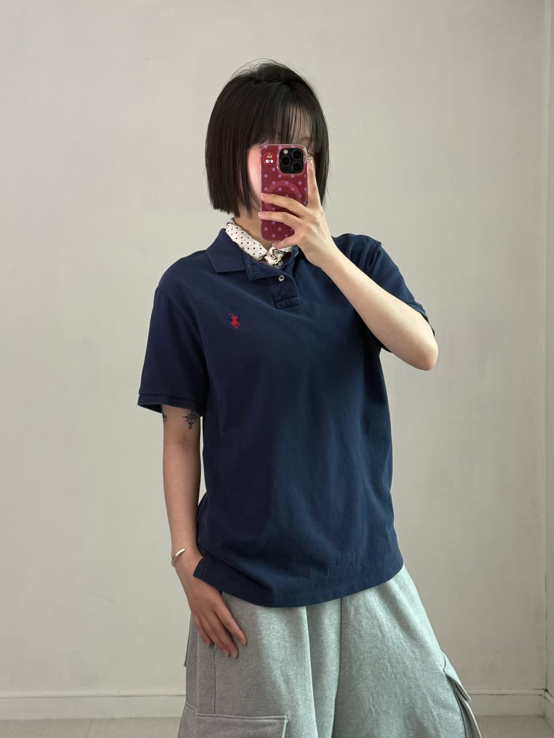 폴로 네이비 피케이 티셔츠 상품이미지2