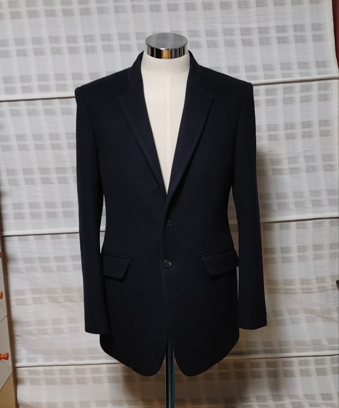 (한섬) 타임 옴므 네이비 코트 자켓 95~100 / 캐시미어 블렌디드 상품이미지3