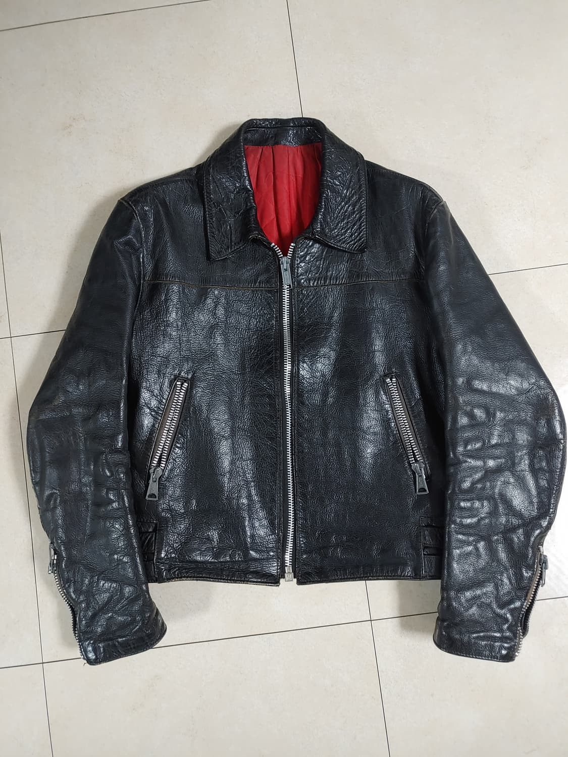 60s 빈티지 싱글라이더자켓 상품이미지1