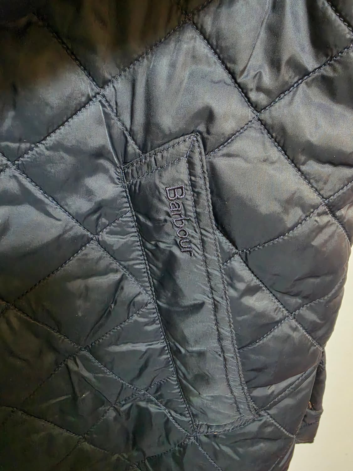 Barbour 남성 퀼팅 자켓 M 상품이미지5