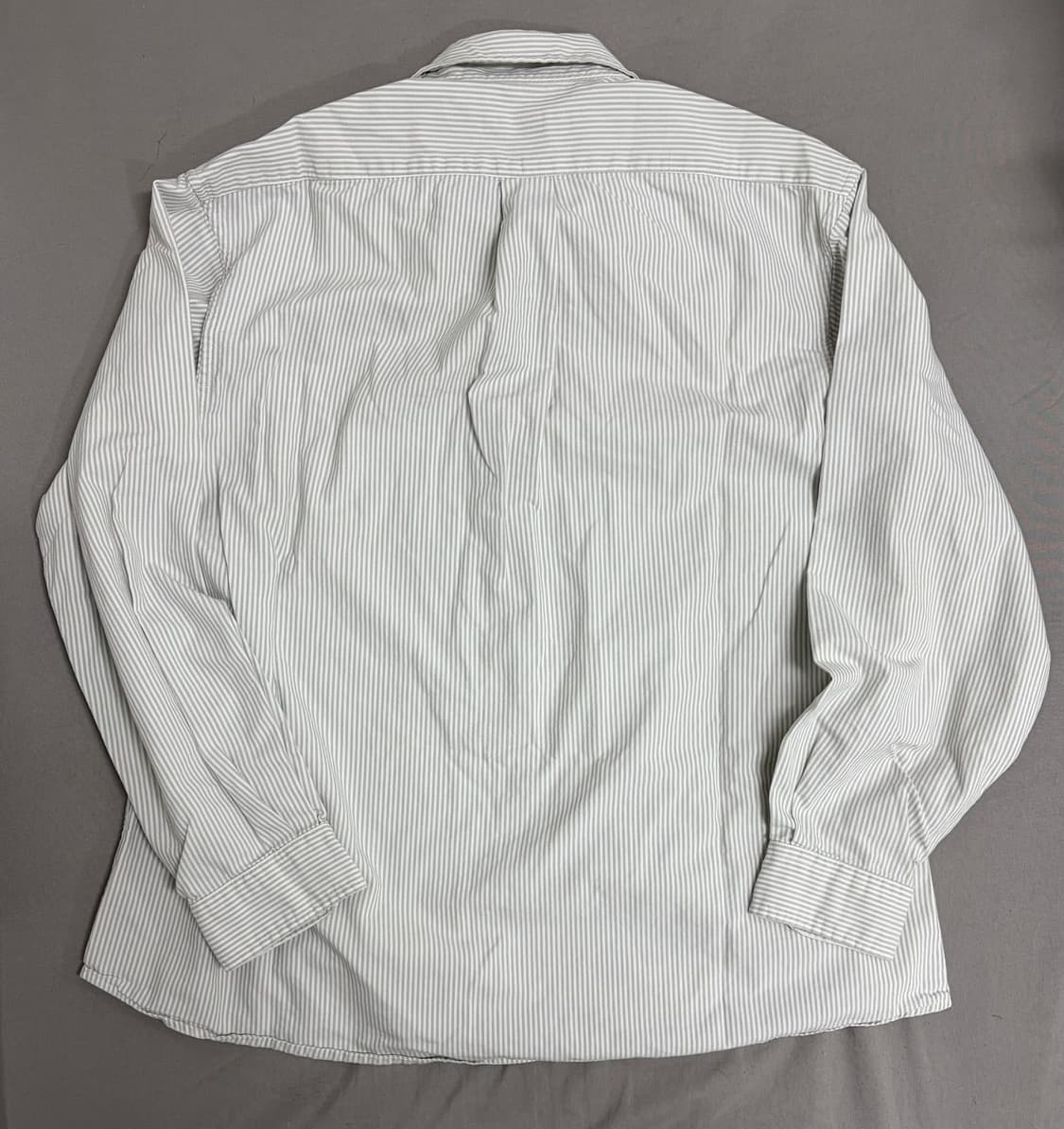 토마스모어 프렌치 스트라이프 셔츠-그레이 그린 상품이미지2