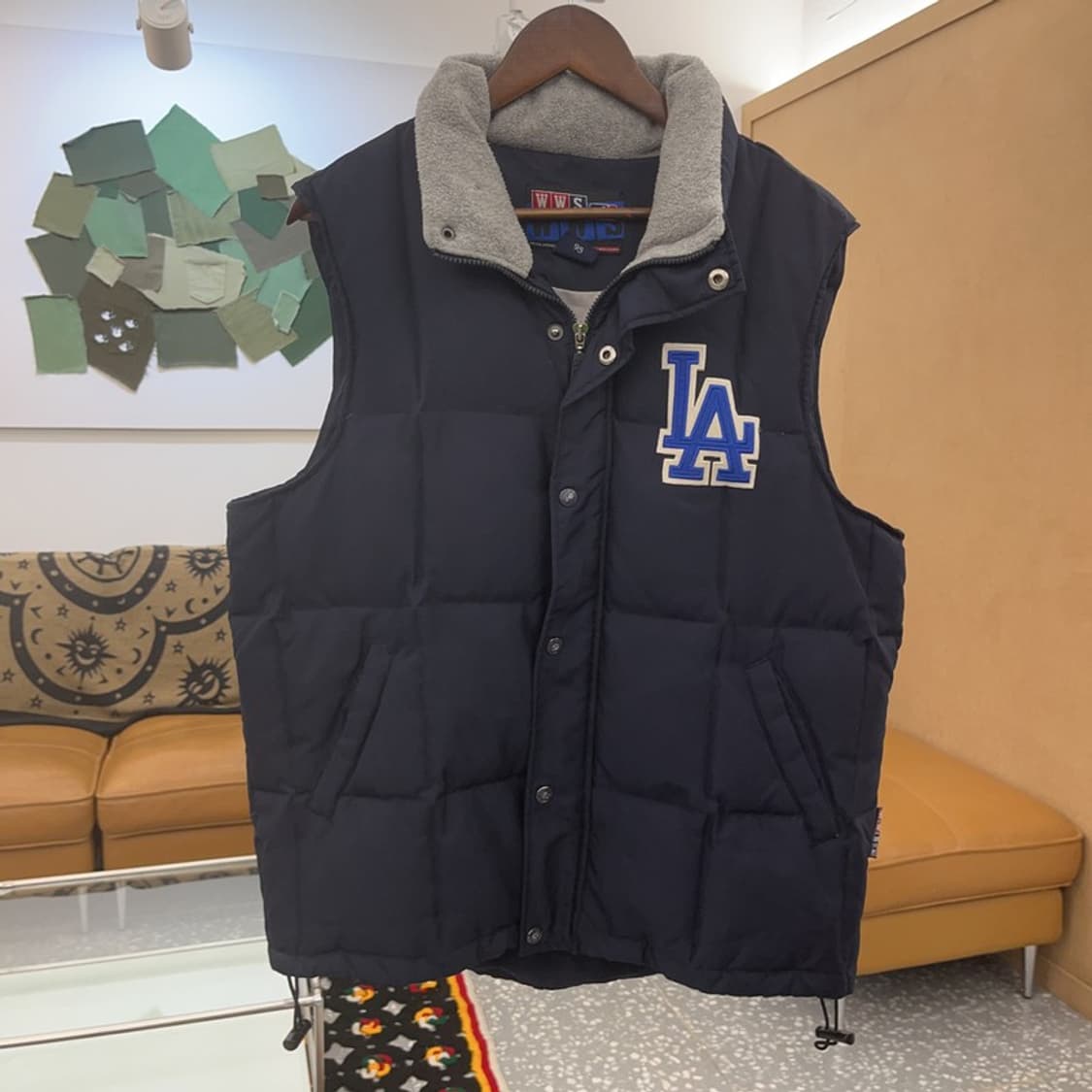 WWS 올드스쿨 레트로 빈티지 패딩 조끼 95 C07775 상품이미지3