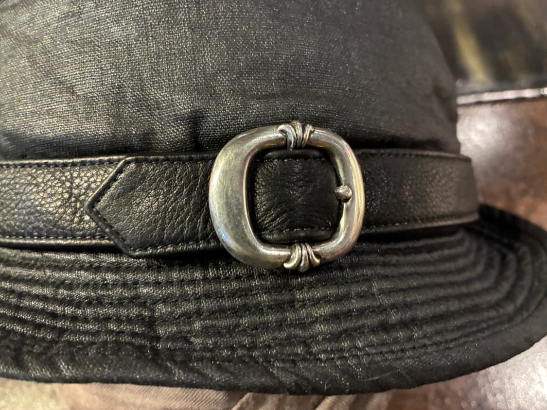 M) 크롬하츠 건슬링어 벨트 왁스드 페도라 버킷햇 상품이미지4