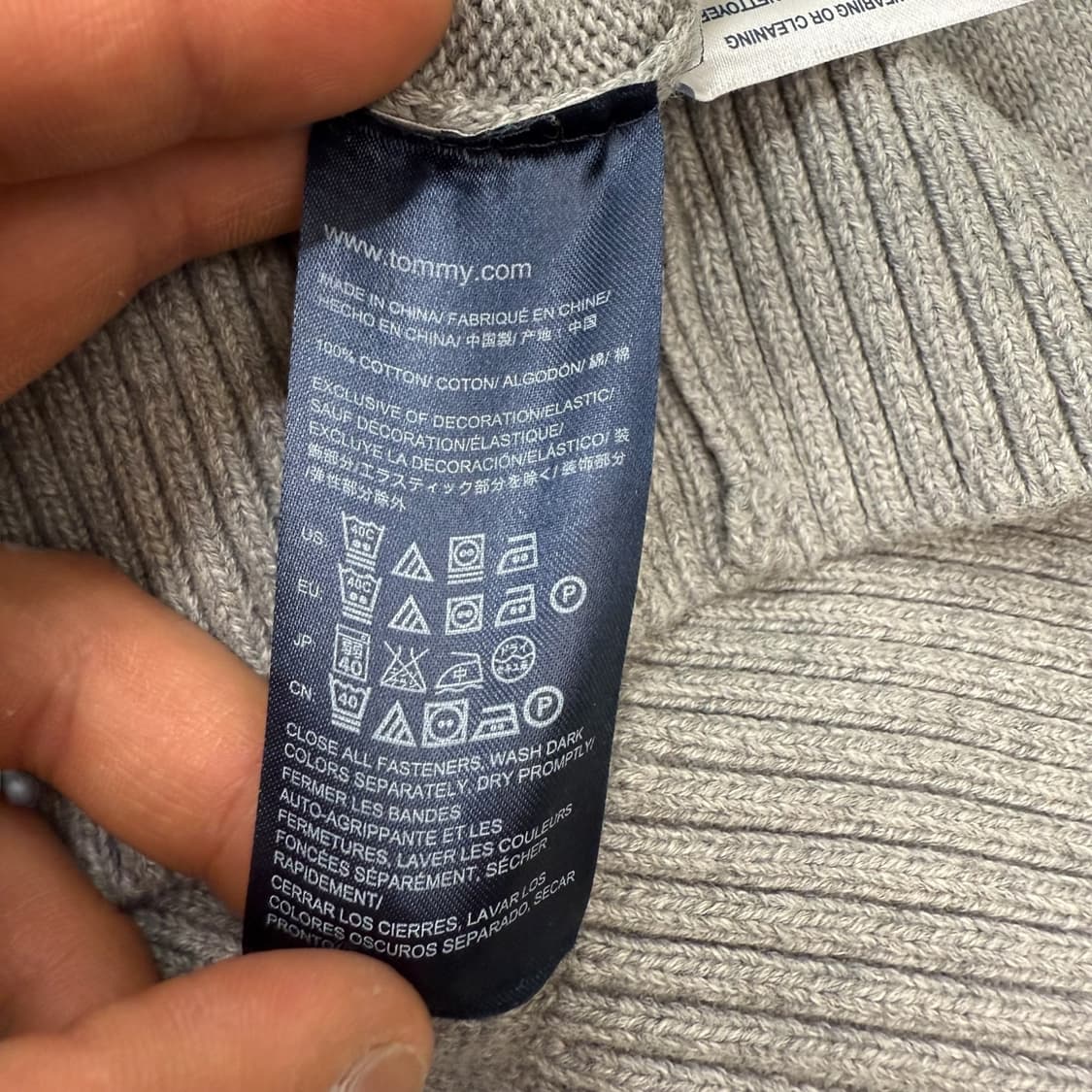 타미힐피거 스트라이프 니트집업 r2005  상품이미지7