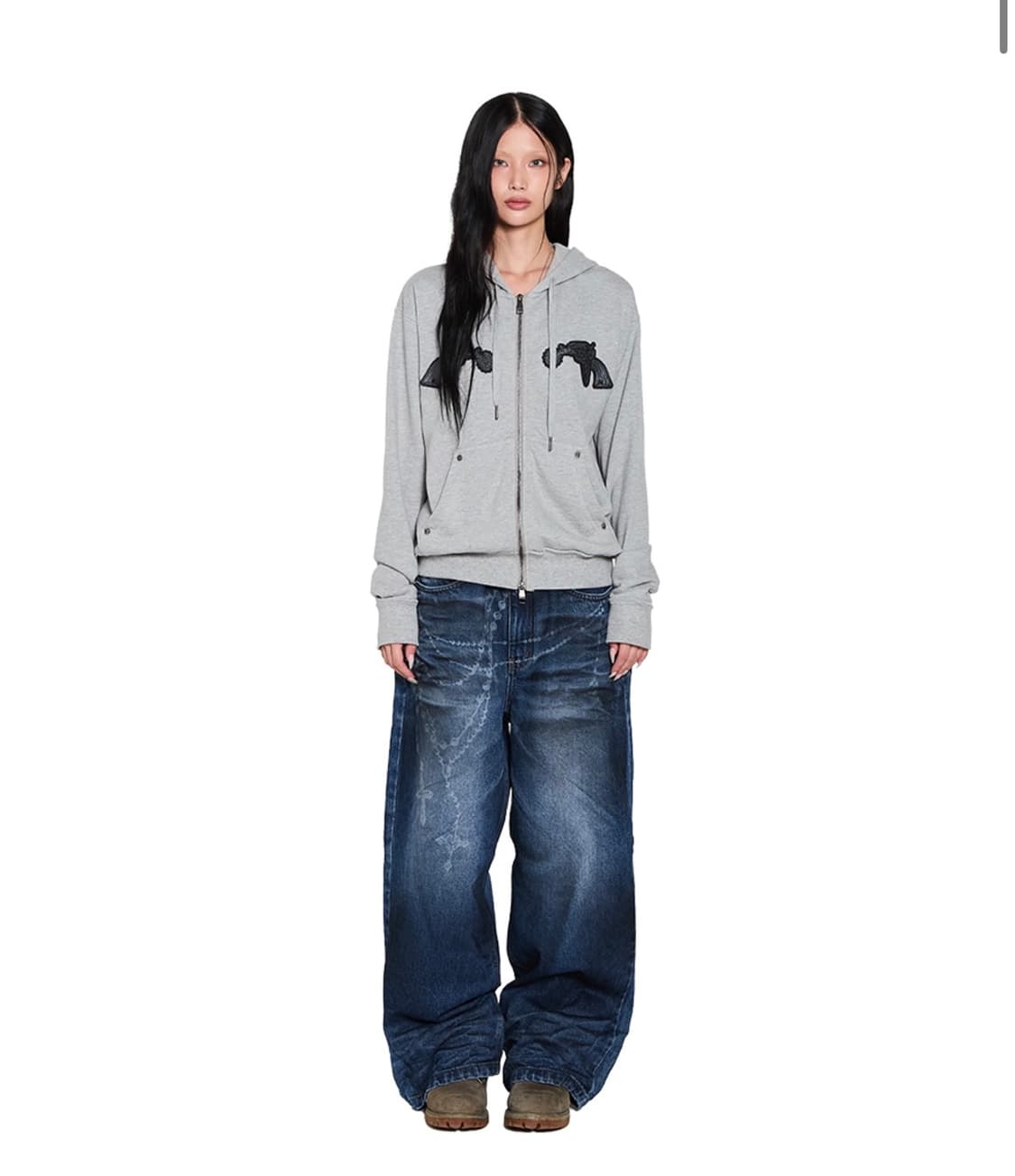 아캄 Chain Graphic Denim Pants ( 1 ) 상품이미지2