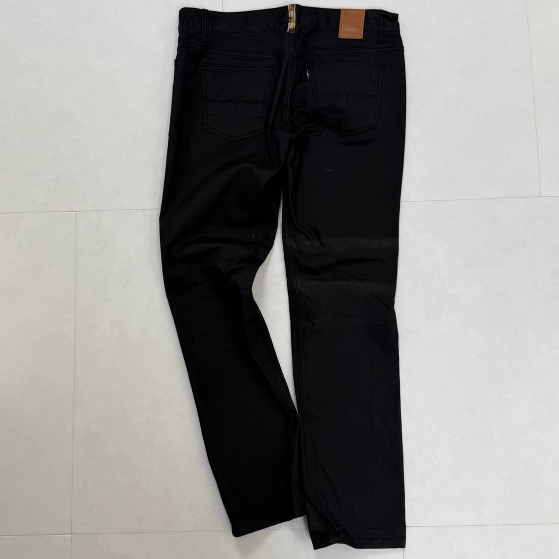 더스토리 레오파드 코팅진 상품이미지2