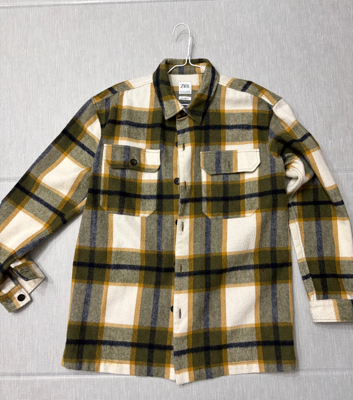 자라 체크 패턴 셔츠 상품이미지1