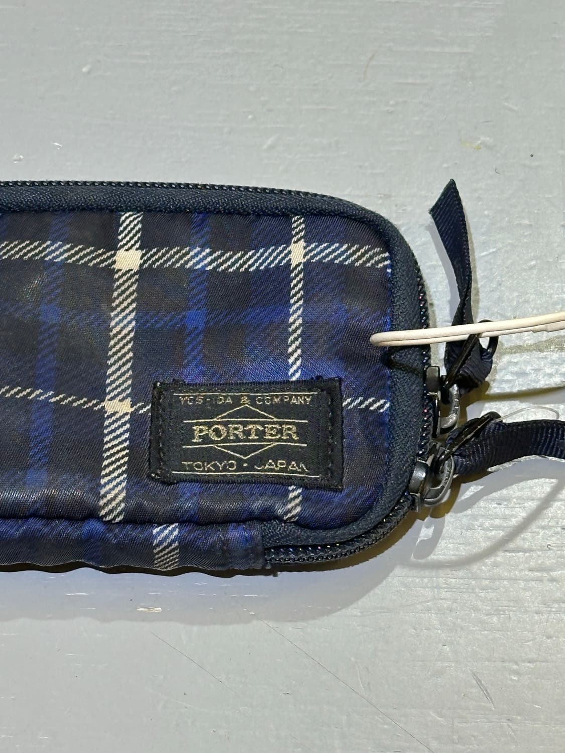 PORTER 요시다포터 블루체크 키지갑 상품이미지2