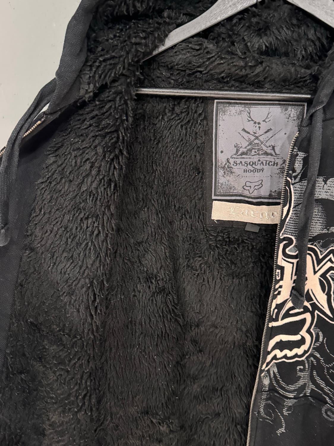 폭스레이싱 사스콰치 레터링 후드집업  상품이미지4