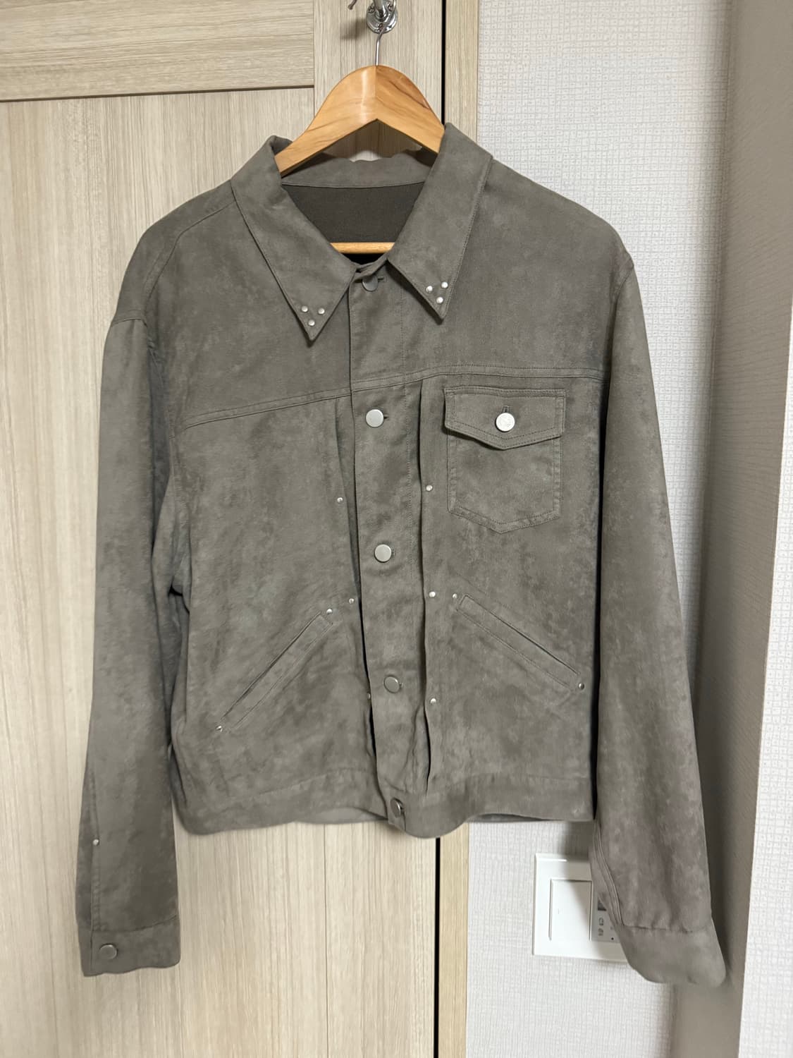 Youth-lPleated Stud Trucker Jacket L사이즈 상품이미지1