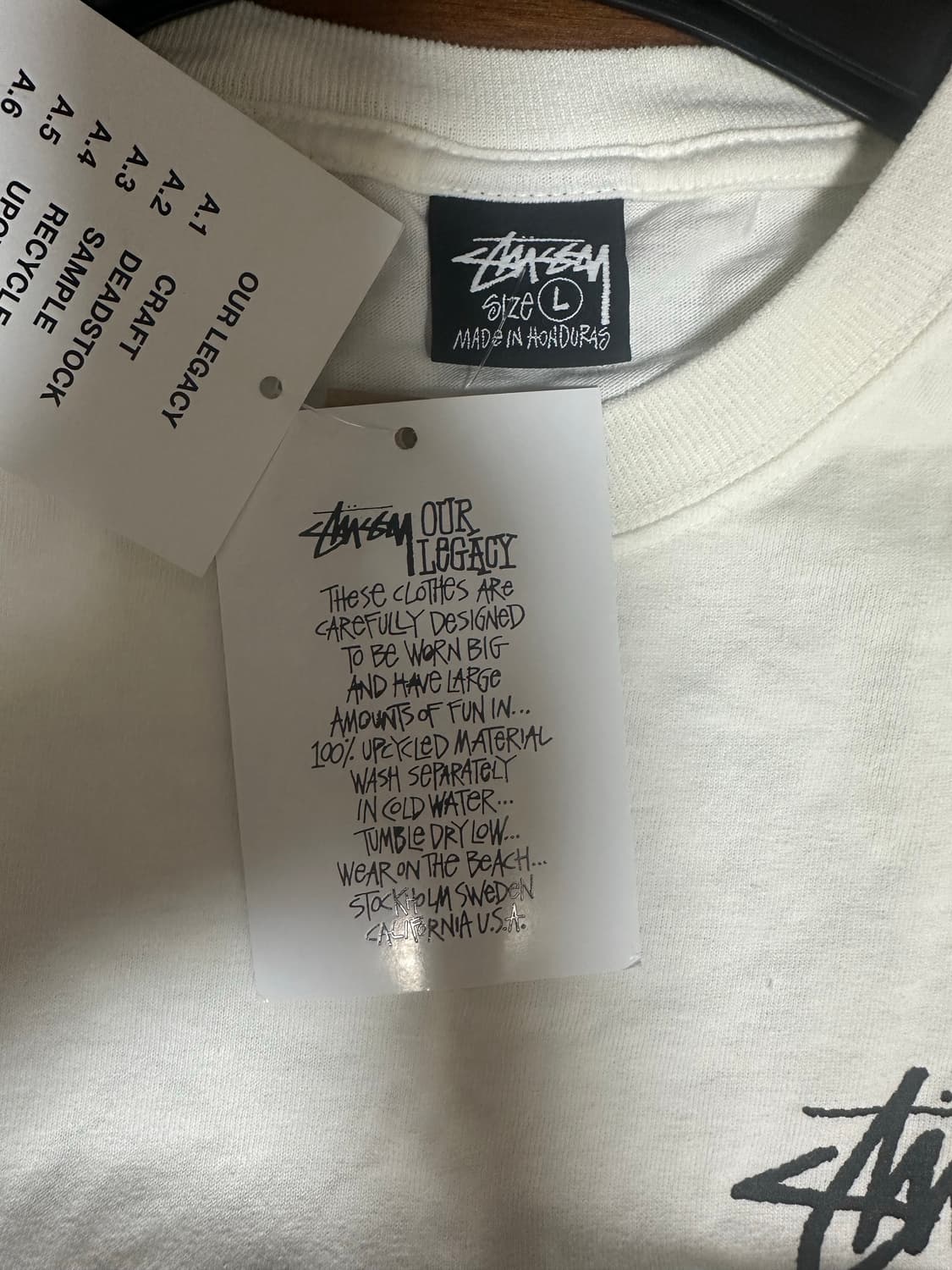 Stussy x Our Legacy Surfman Pigment 티셔츠 상품이미지3