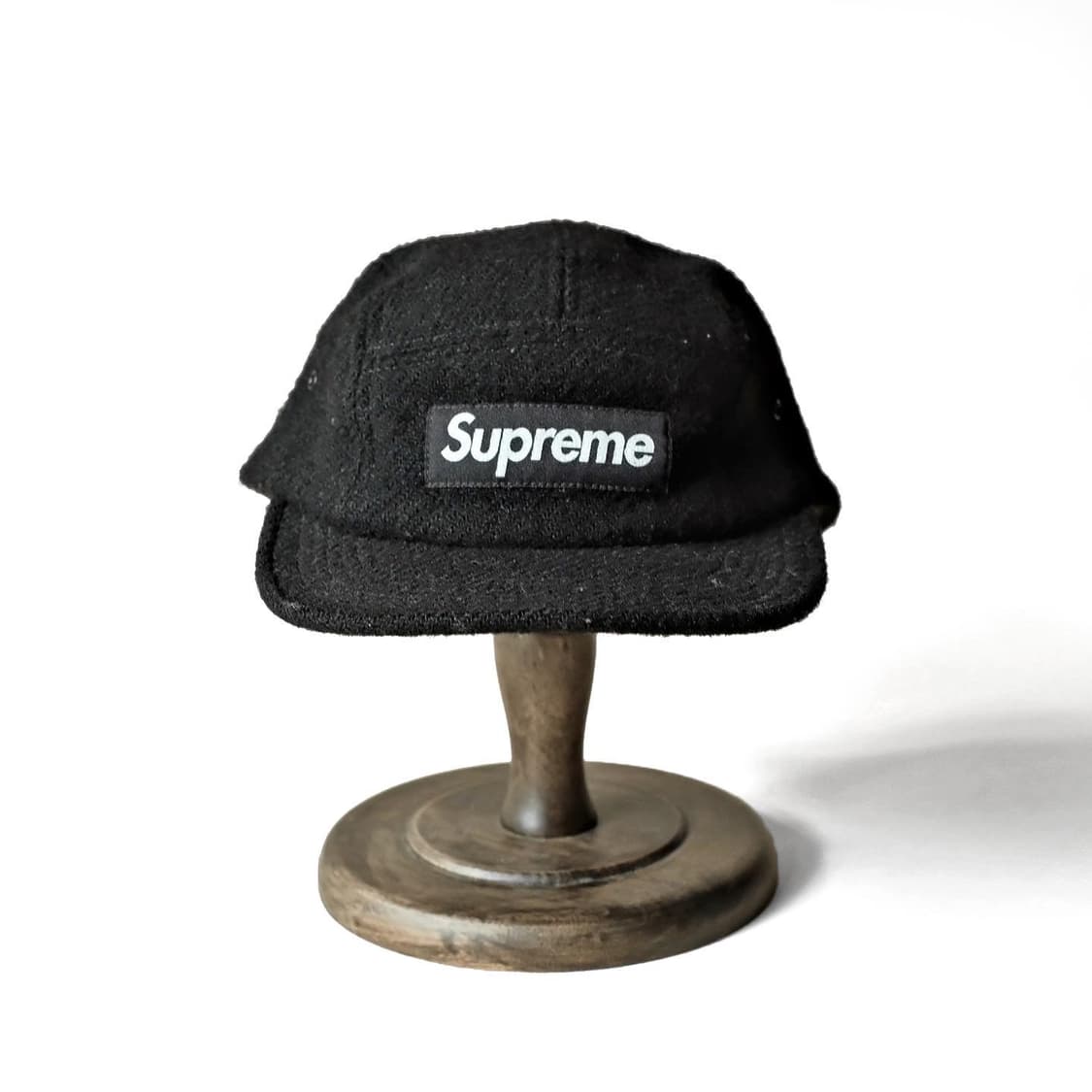 슈프림 해리스트위드 캠프캡 블랙 볼캡 모자 상품이미지2