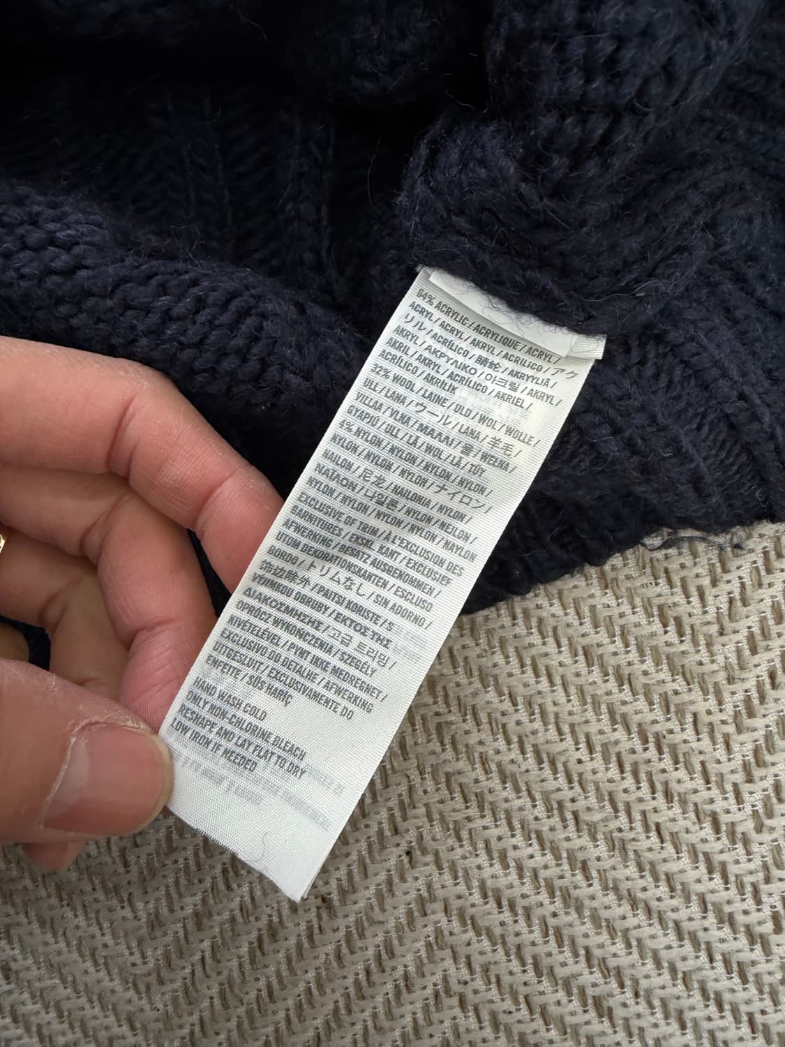 정품) 아베크롬비 여성 케이블 니트 M 상품이미지7