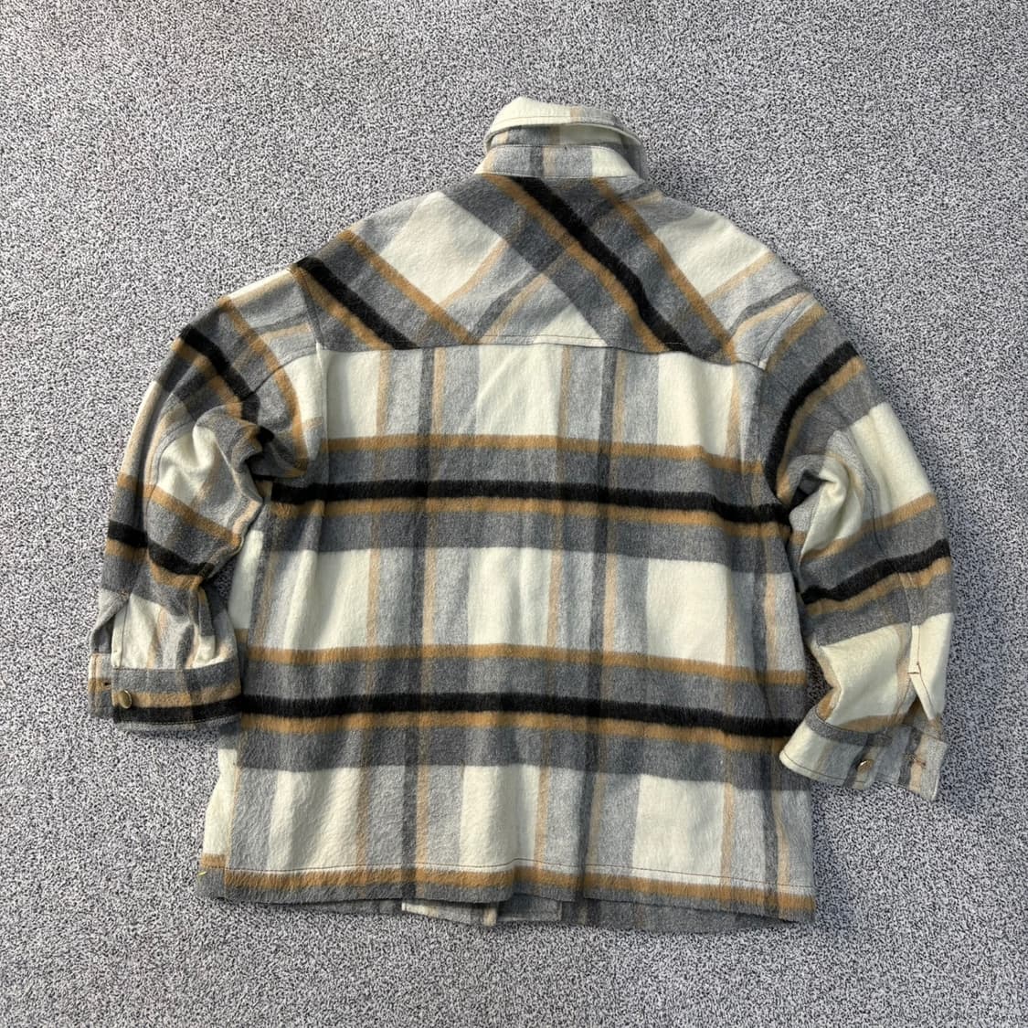 S 자라 남성 체크 셔츠 자켓 0325J 상품이미지3