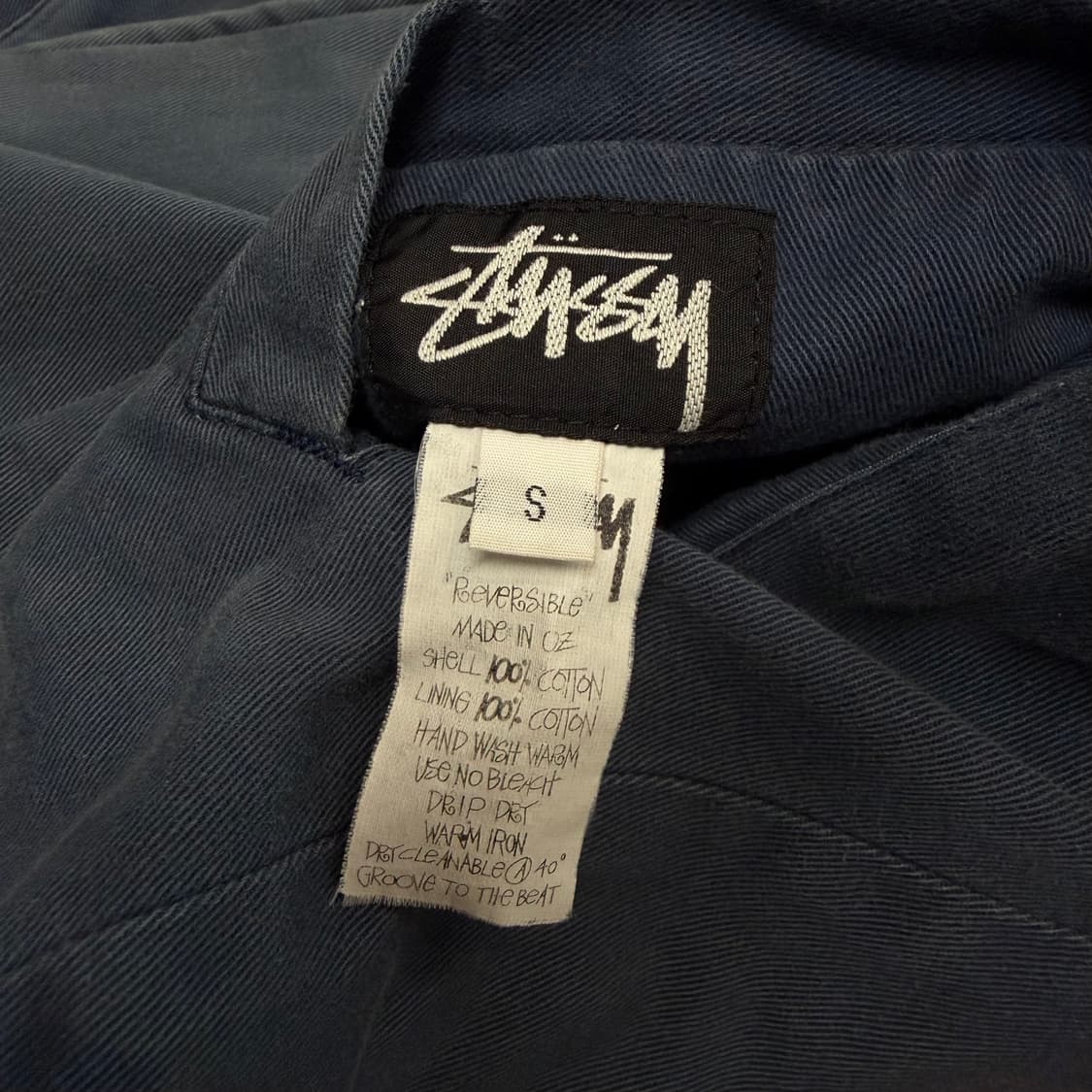 80s 스투시 리버서블 후드 집업 자켓 상품이미지9