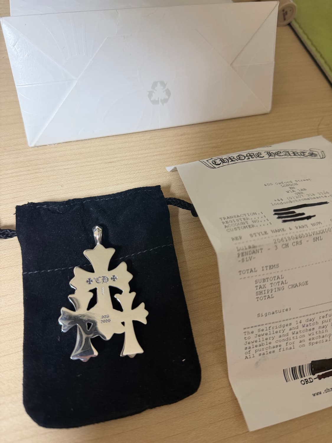 크롬하츠 3ch 트리플크로스 펜던트 상품이미지2